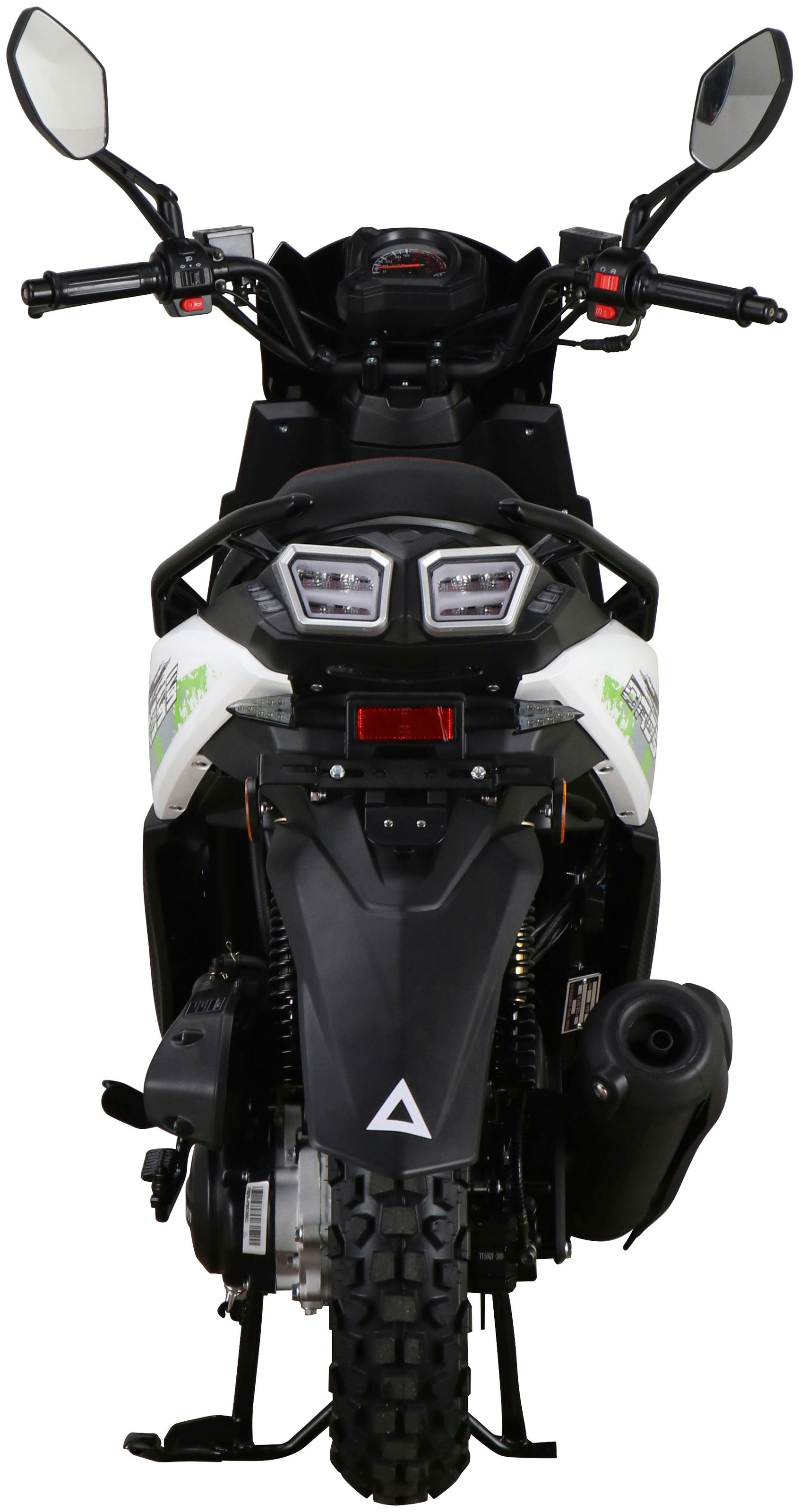 GT UNION Motorroller »Cross 2.0 25«, 49,6 cm³, 25 km/h, Euro 5, 2,7 PS, (Komplett-Set, 2 tlg., mit Topcase), Luftgekühlter Motor