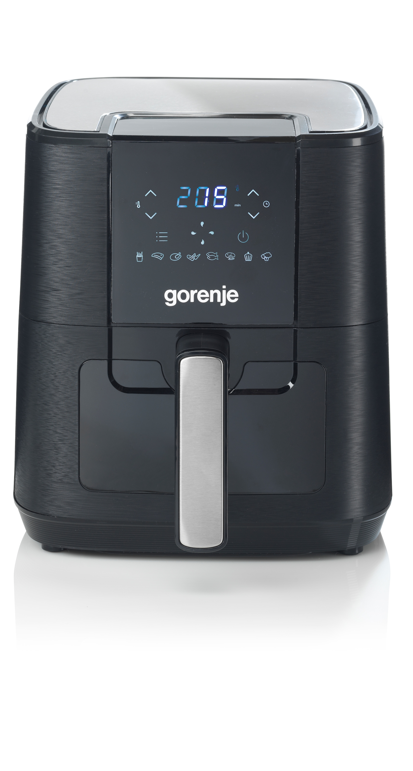 GORENJE Heißluftfritteuse »AF1350DWB«, 1350 W, mit Sichtfenster, 5,4 Liter Volumen, LED-Display