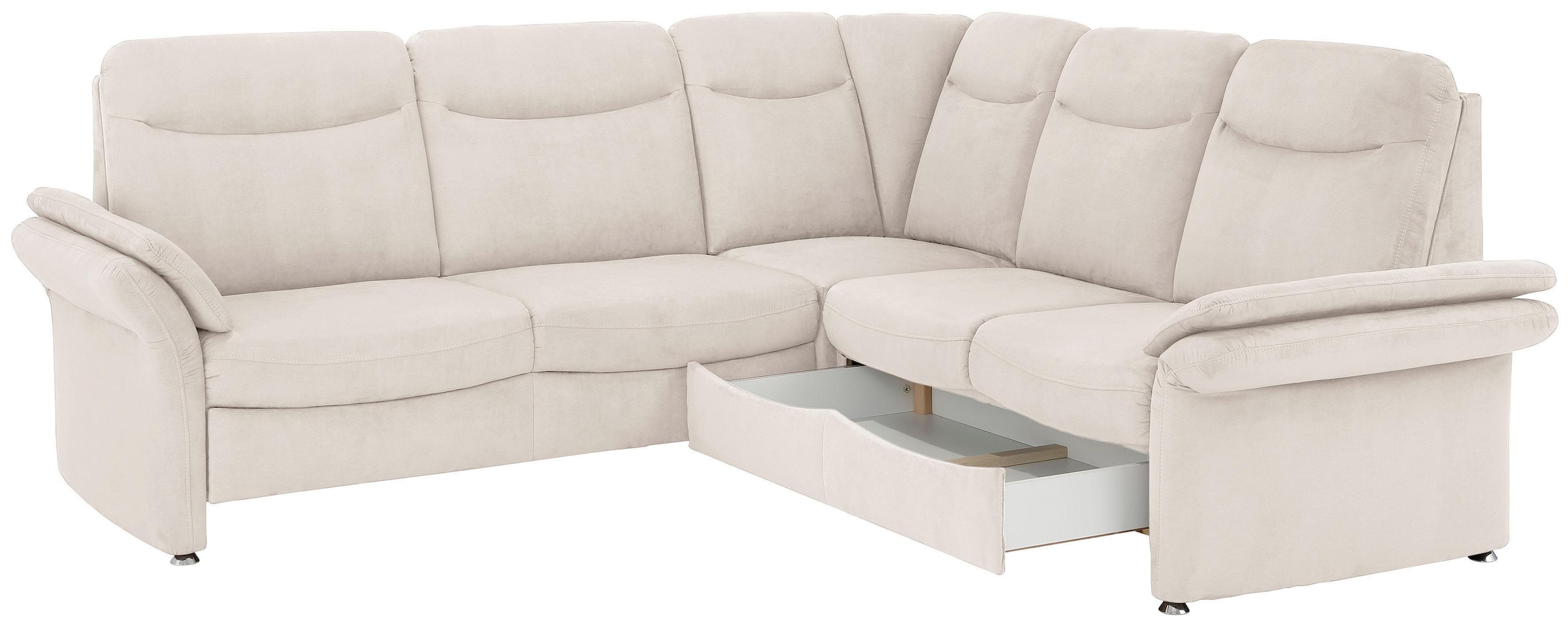 Home affaire Ecksofa »Tahoma L-Form«, mit Armlehnfunktion, wahlweise Bettfunktion, Schublade, Relaxfunktion