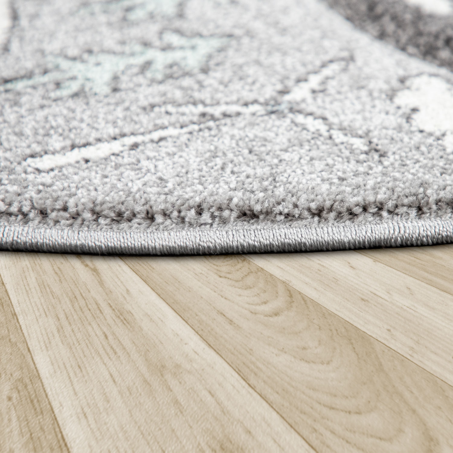 Paco Home Kinderteppich »Volta 320«, rund, 16 mm Höhe, Kurzflor, Straßen-Spiel-Teppich, Kinderzimmer