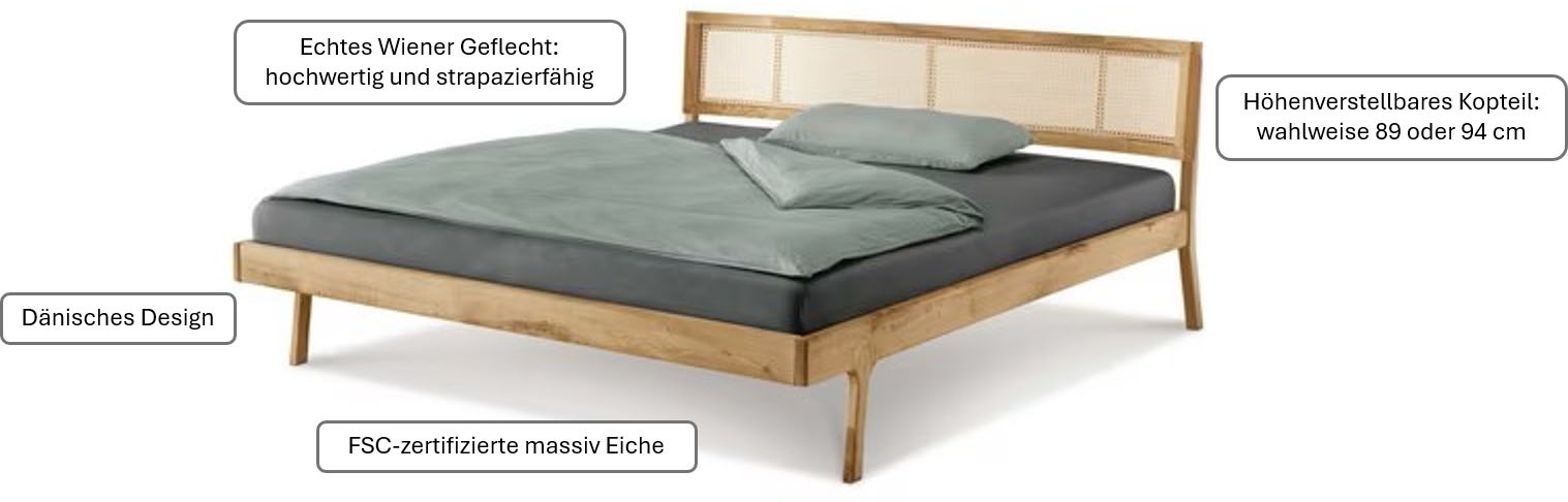 andas Bett Hällevik Doppelbett, Massivholzbett, OTTOs Choice, hyggeliger St günstig online kaufen