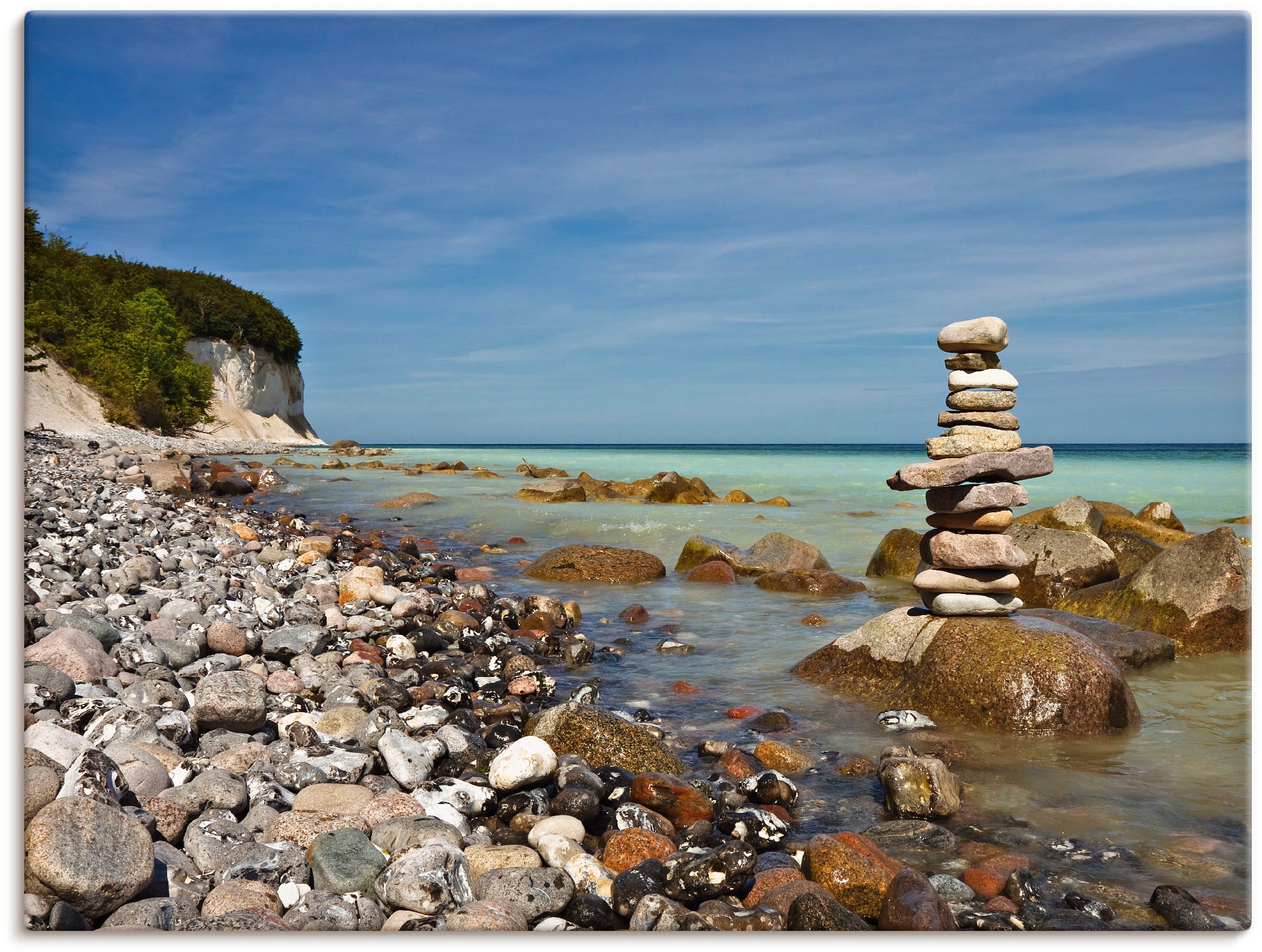 Artland Wandbild "An der Ostseeküste auf Rügen", Küste, (1 St.), als Leinwa günstig online kaufen