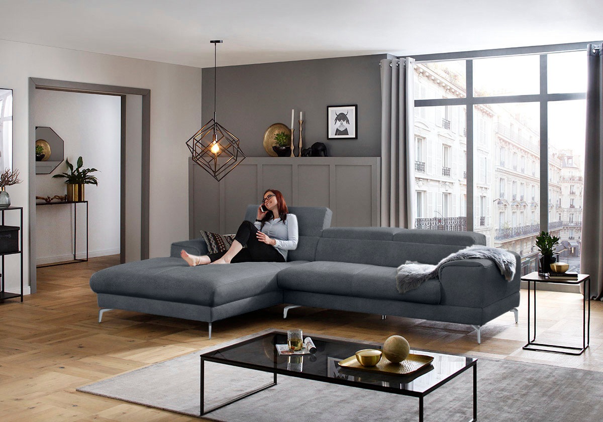 W.SCHILLIG Ecksofa »piedroo, Designsofa mit tollem Sitzkomfort, bequem und günstig online kaufen