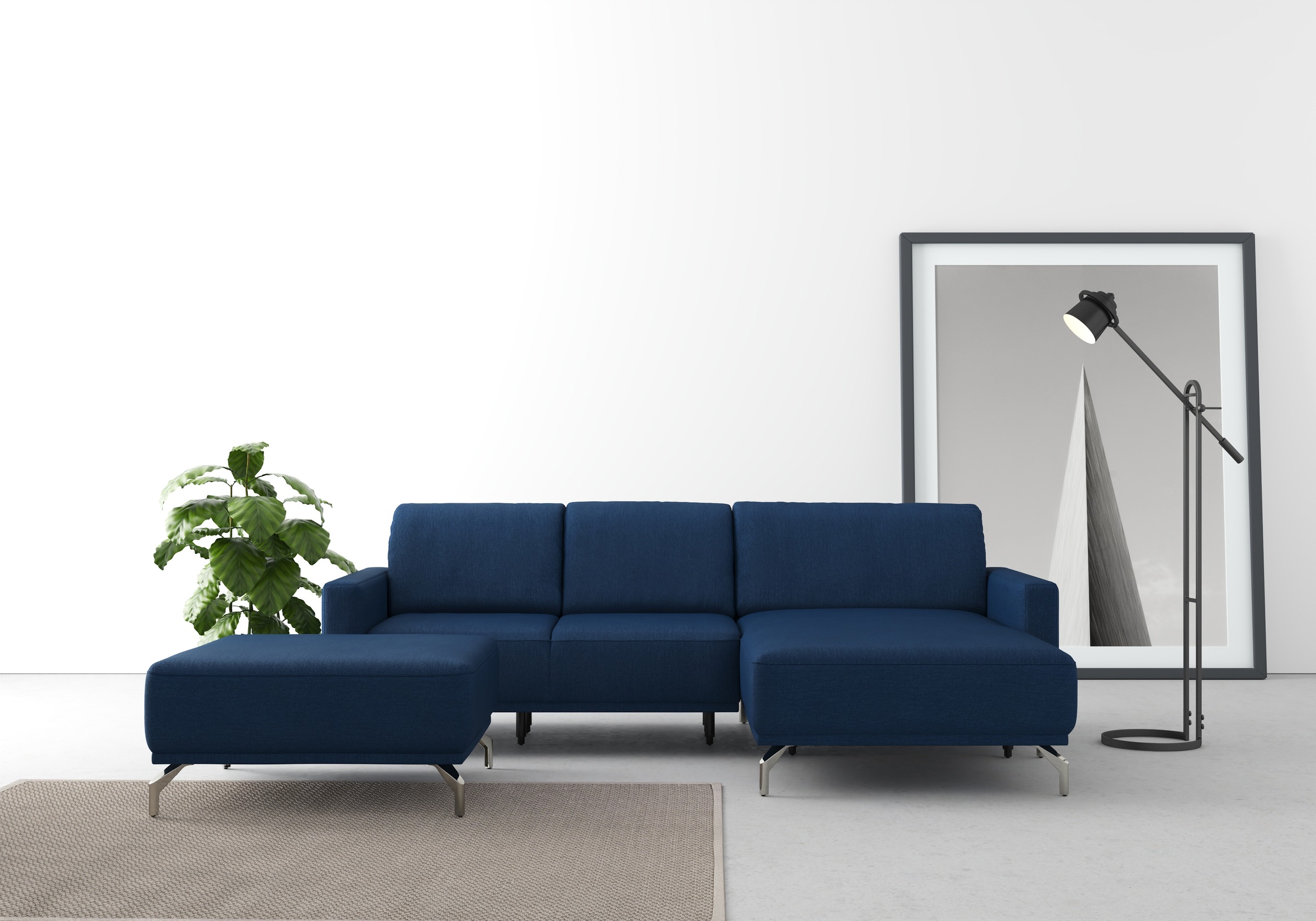 sit&more Ecksofa »Bailando L-Form«, wahlweise mit Kopfteilverstellung und Vorziehsitz, motorisch