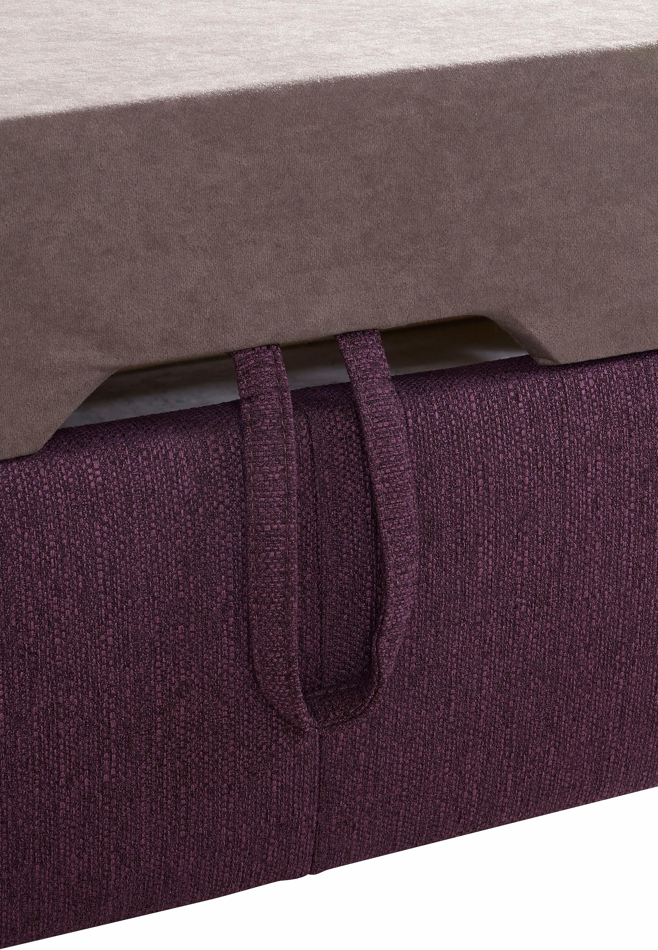 exxpo - sofa fashion Ecksofa »Spring, super bequem, mit Armteil- und Kopfteilfunktion«, L-Form, wahlweise mit Bettfunktion und Bettkasten