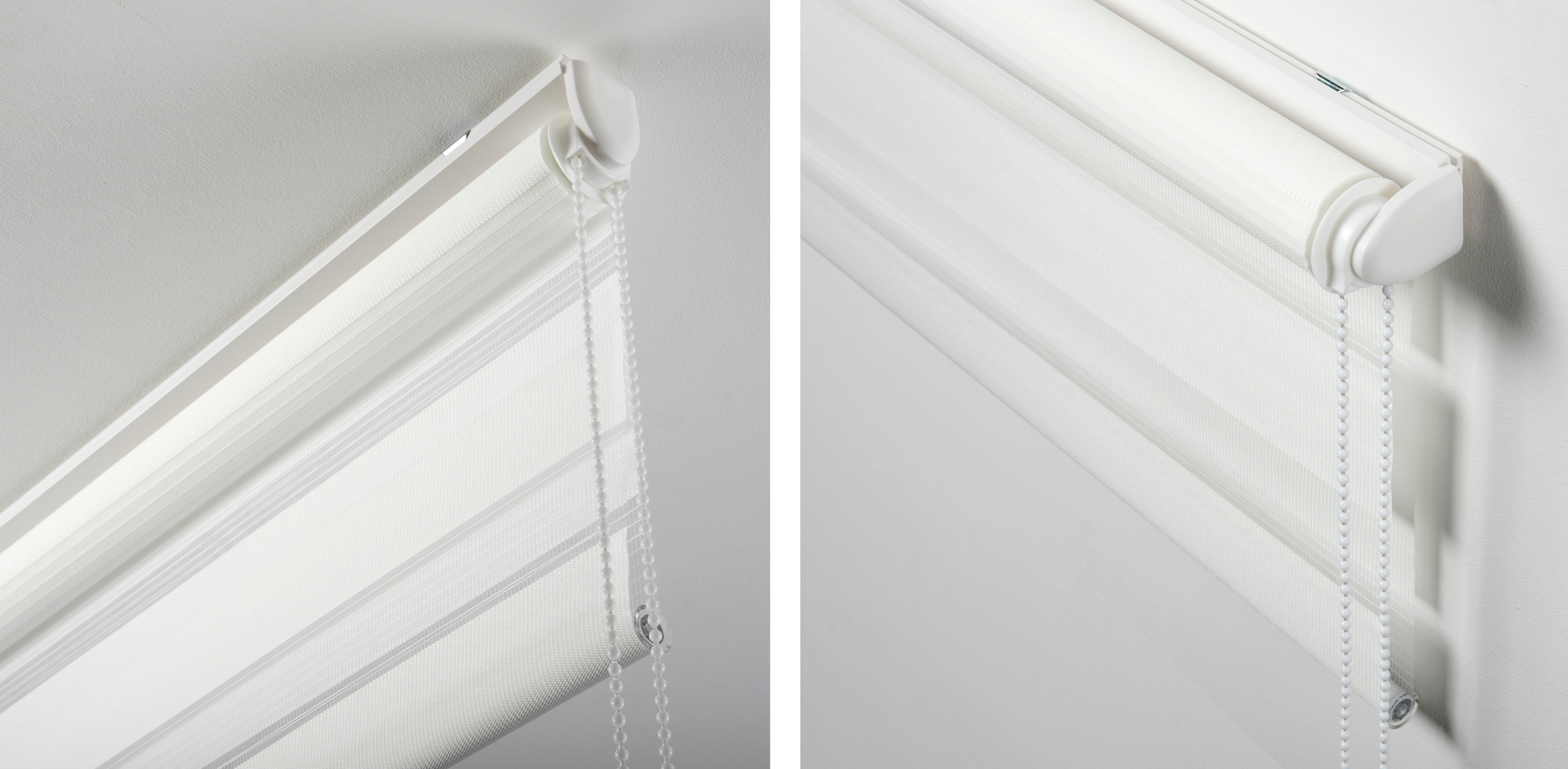 my home Seitenzugrollo »Duo Klemmrollo Easyfix«, Lichtschutz, Sichtschutz, ohne Bohren, freihängend, halbtransparent, vormontiert auf Montageschiene