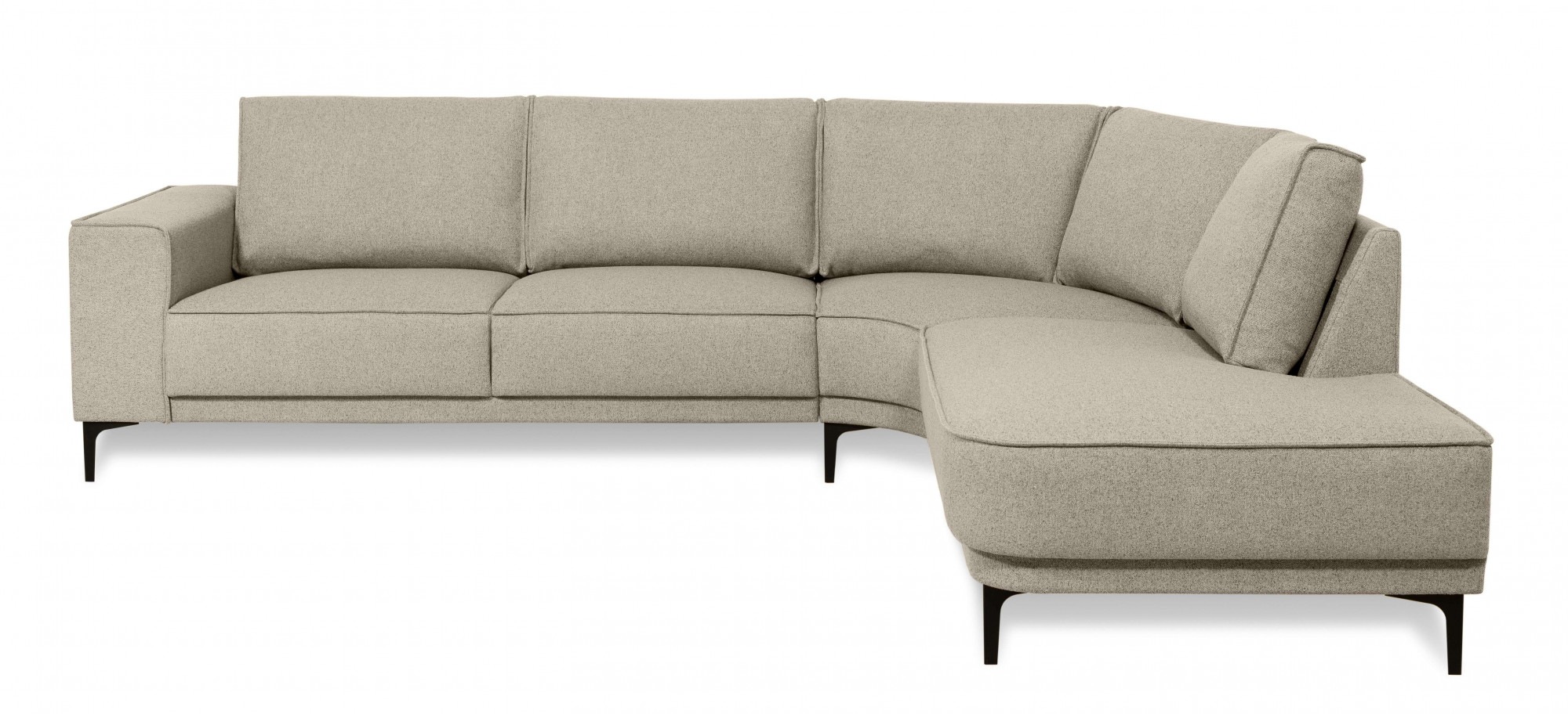 Places of Style Ecksofa »Casina«, mit abgerundeter Ottomane, in einem weich günstig online kaufen