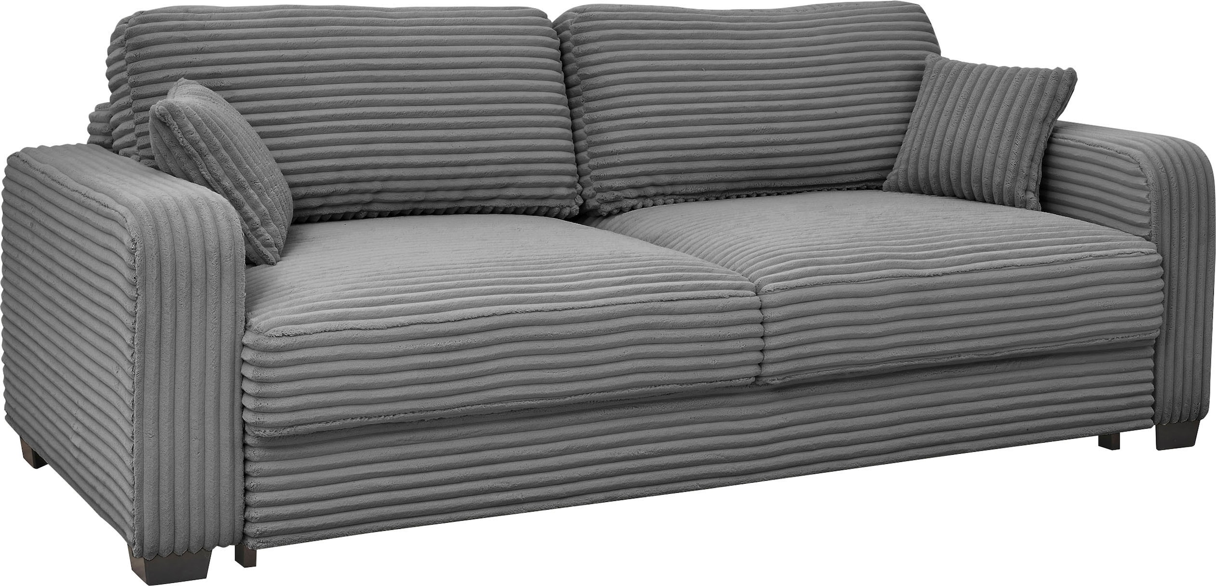 ED EXCITING DESIGN Schlafsofa »Carrara«, frei im Raum stellbar, mit Bettkasten, mit Schlaffunktion und 4 Kissen