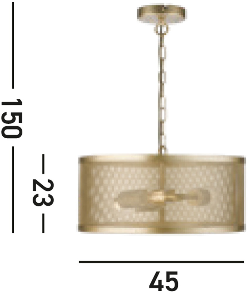 Searchlight Hängeleuchte »Fishnet 3Lt Pendant« E27 1 Stk.