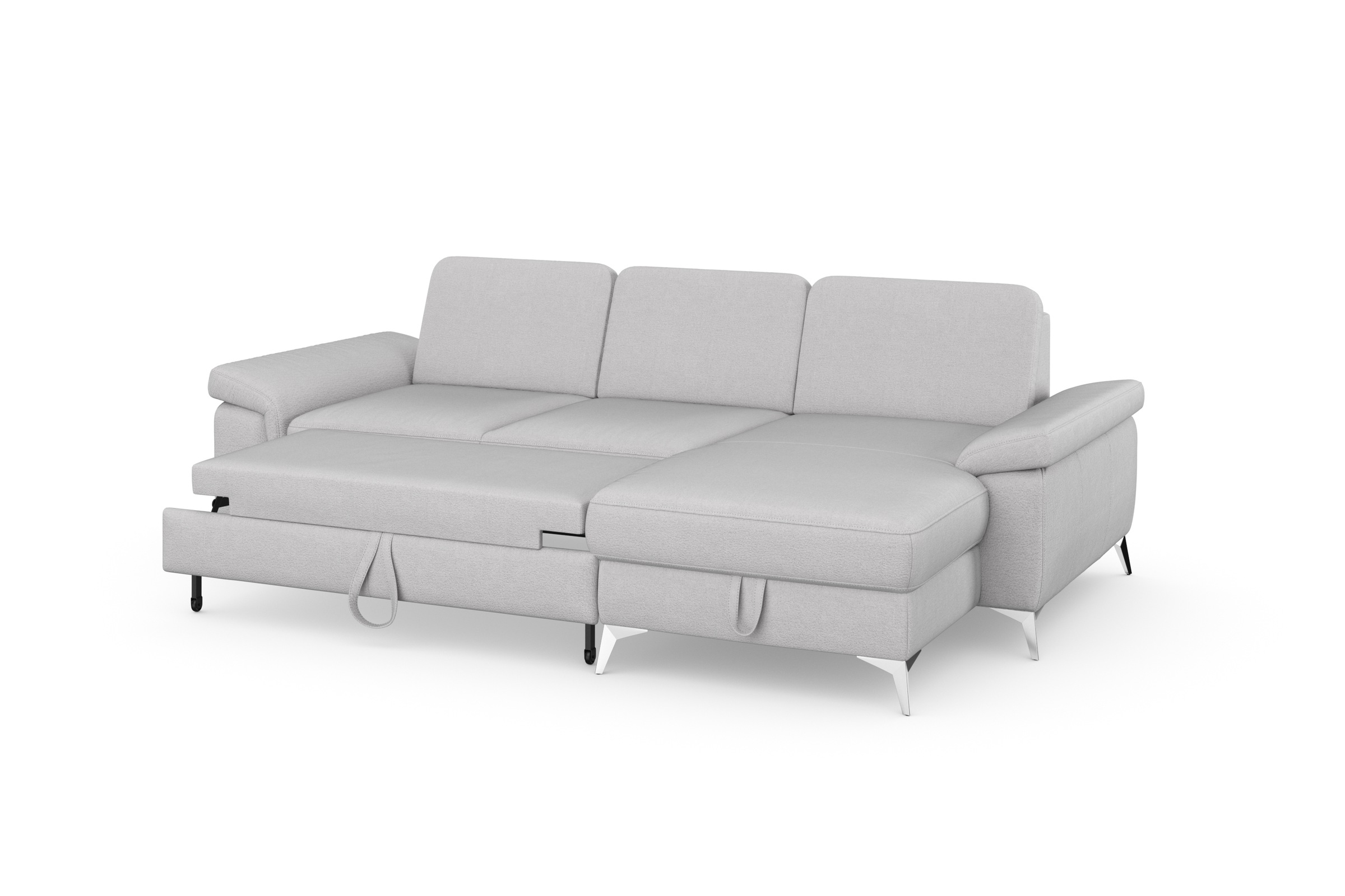 sit&more Ecksofa »Padua L-Form«, inklusive Sitztiefenverstellung, Armteilfunktion und Federkern