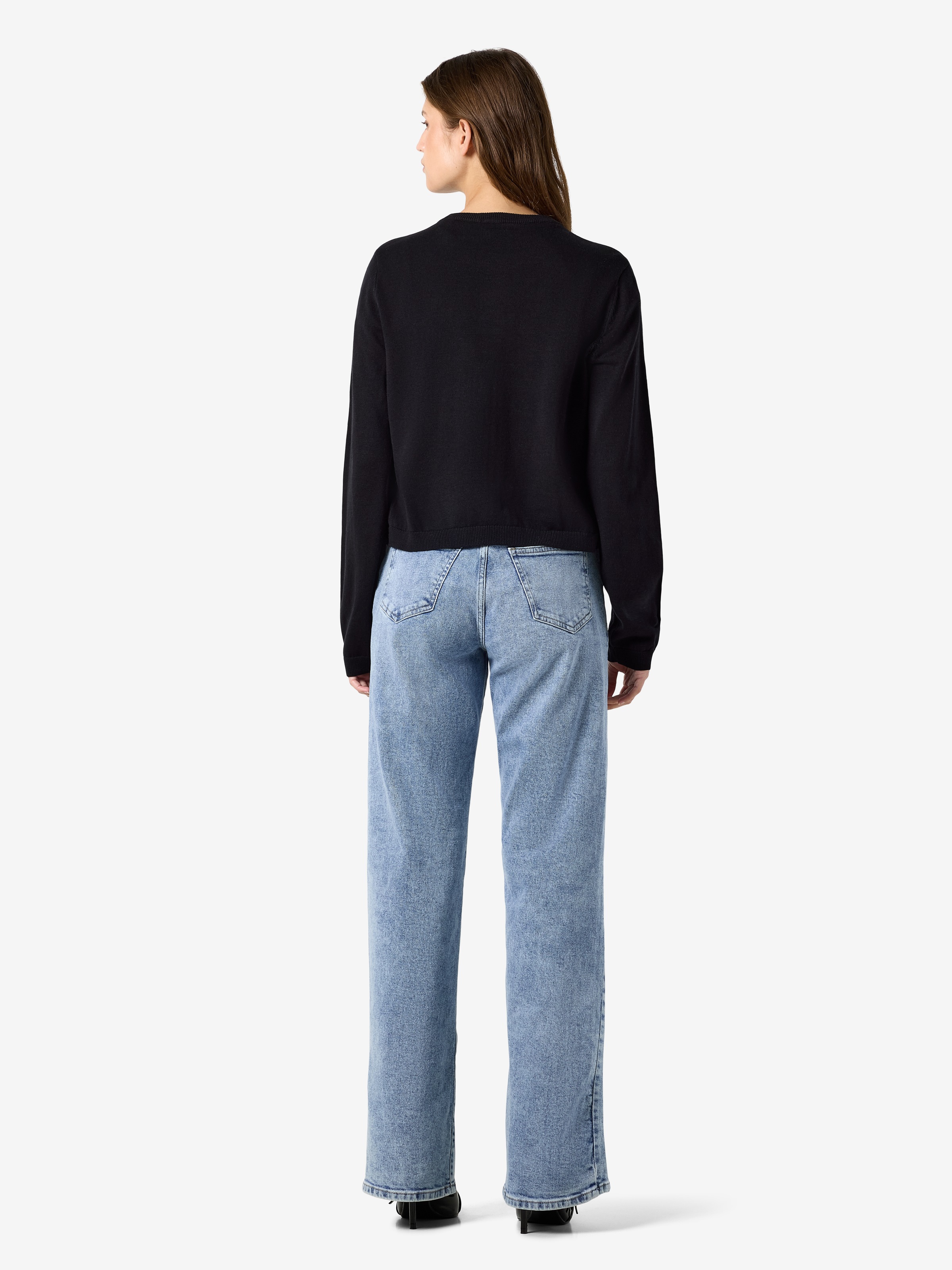 Noisy may Strickjacke »NMMAYSA L/S O-NECK KNIT CARDIGAN NOOS« Baumwollmischung, regular fit
