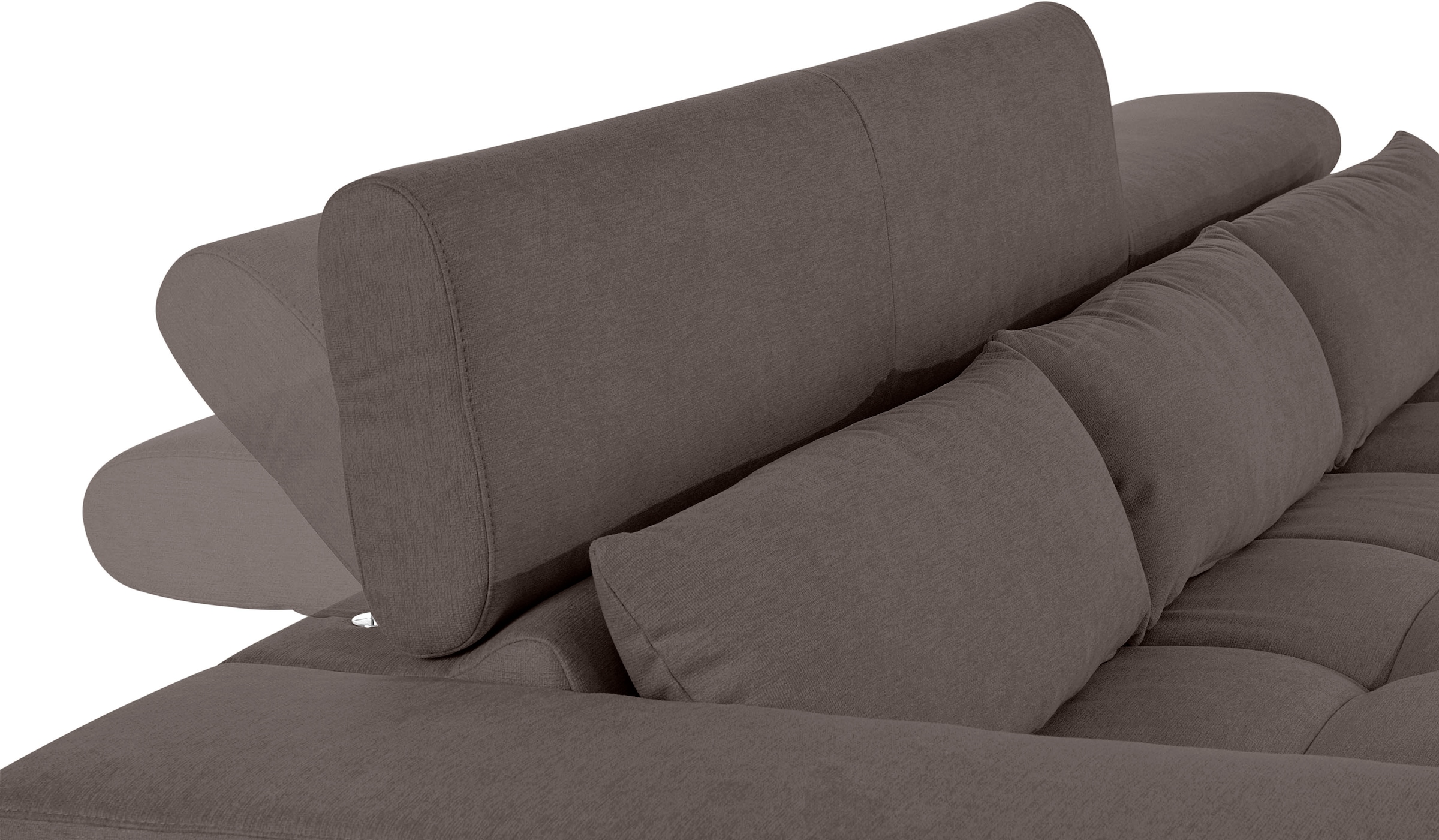 COTTA Ecksofa »Orion L-Form«, mit Kopfteilverstellung & 3 Nierenkissen