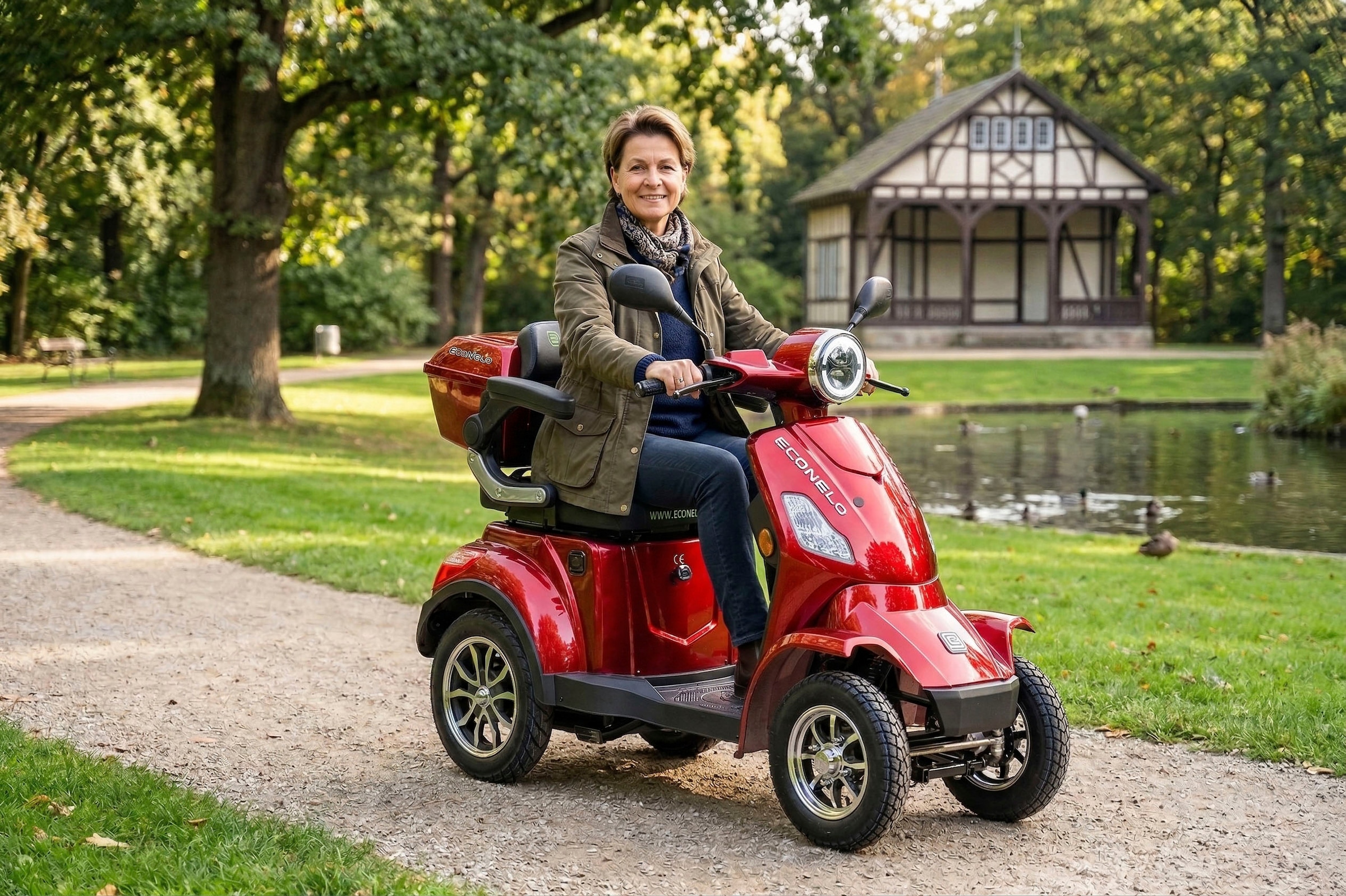 ECONELO Elektromobil »Seniorenmobil P4000, Lithium-Akku, 25 km/h, 1000 Watt« 1.000 W 25 km/h