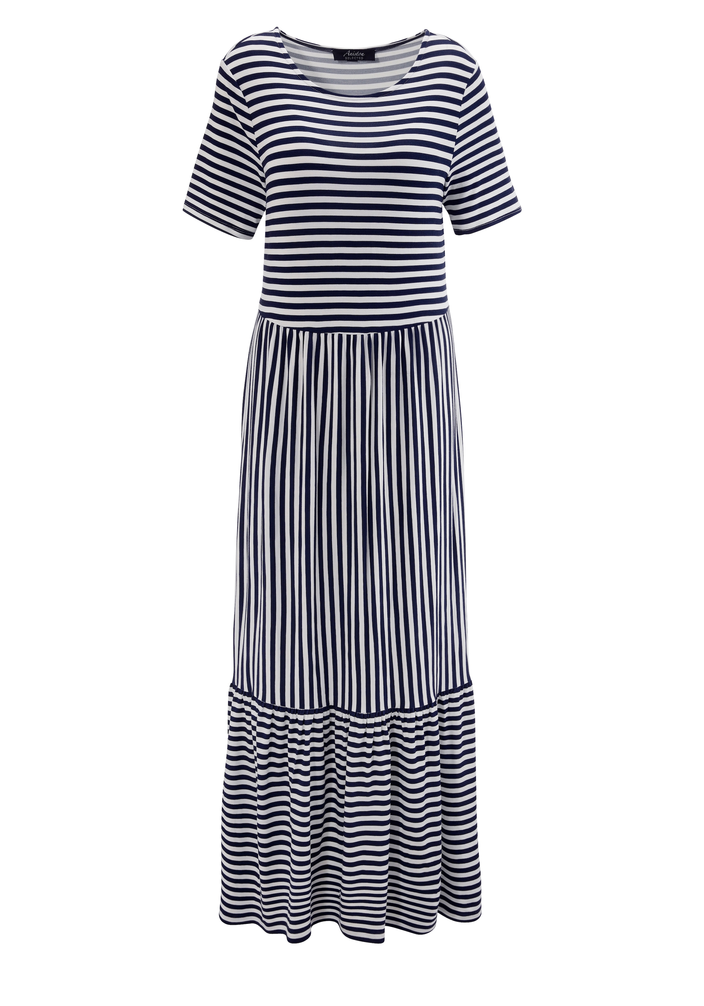 Aniston SELECTED Sommerkleid, im gestreiften Design für einen zeitlos schönen Look
