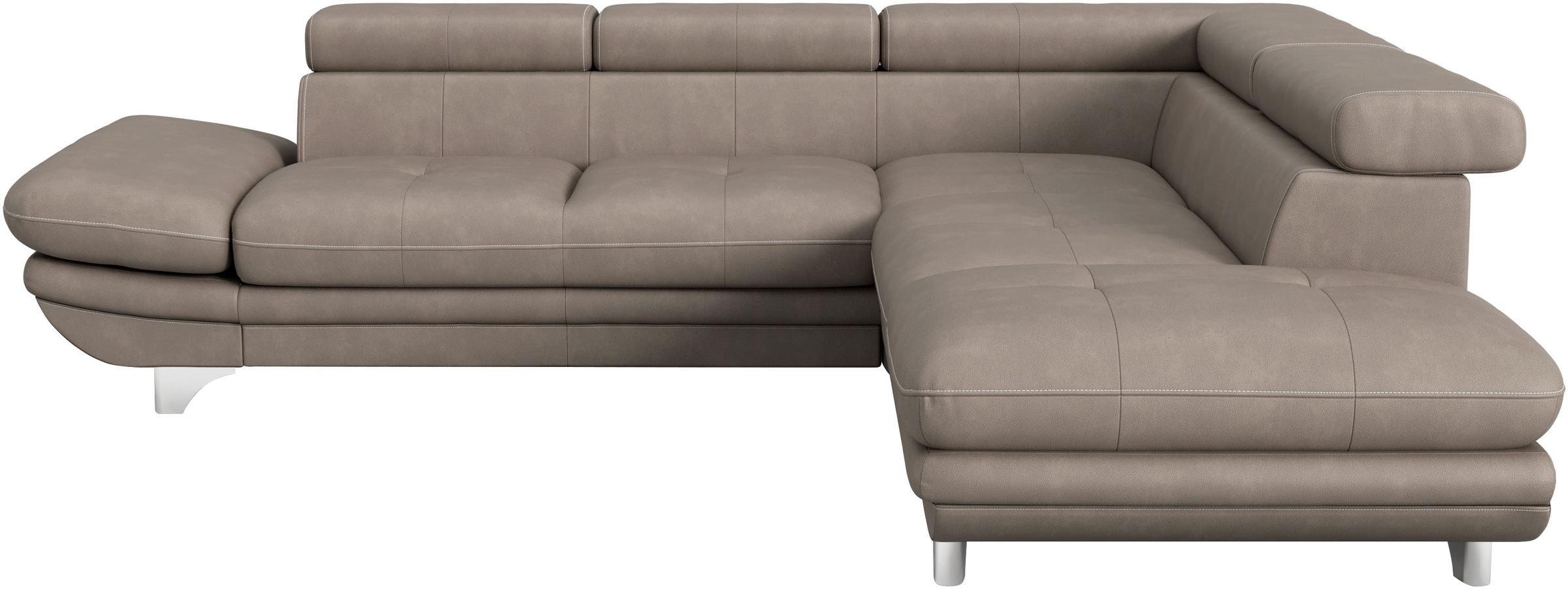 COTTA Ecksofa »Enterprise L-Form«, mit Arm- & Kopfteilverstellung, wahlweise mit Bettfunktion