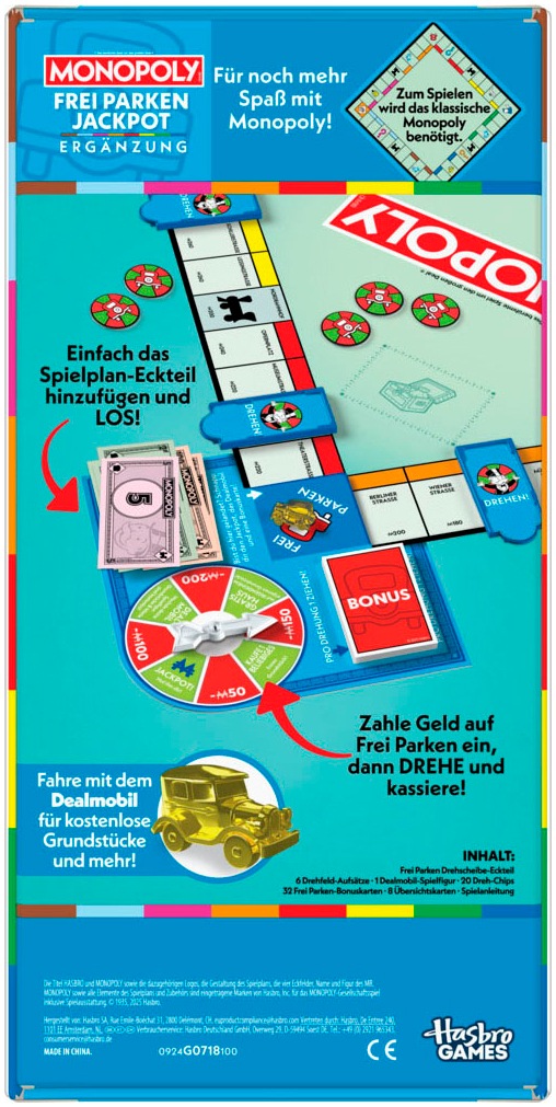 Hasbro Spiel »Monopoly Ergänzung: Frei Parken Jackpot«