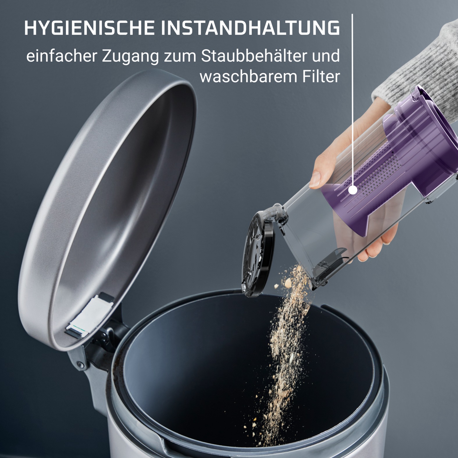 Rowenta Akku-Hand-und Stielstaubsauger »X-Pert 7.60, leistungsstarkes Reinigen, aussergewöhnlich leicht,«, kabellos, bis zu 45 Min. Laufzeit, langlebiger Akku, LED-Düse, RH6A31