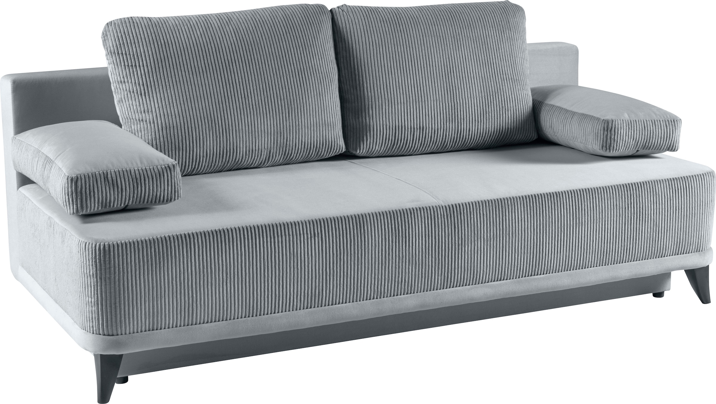 WERK2 Schlafsofa »Rosso«, 2-Sitzer Sofa und Schlafcouch mit Federkern & Bettkasten
