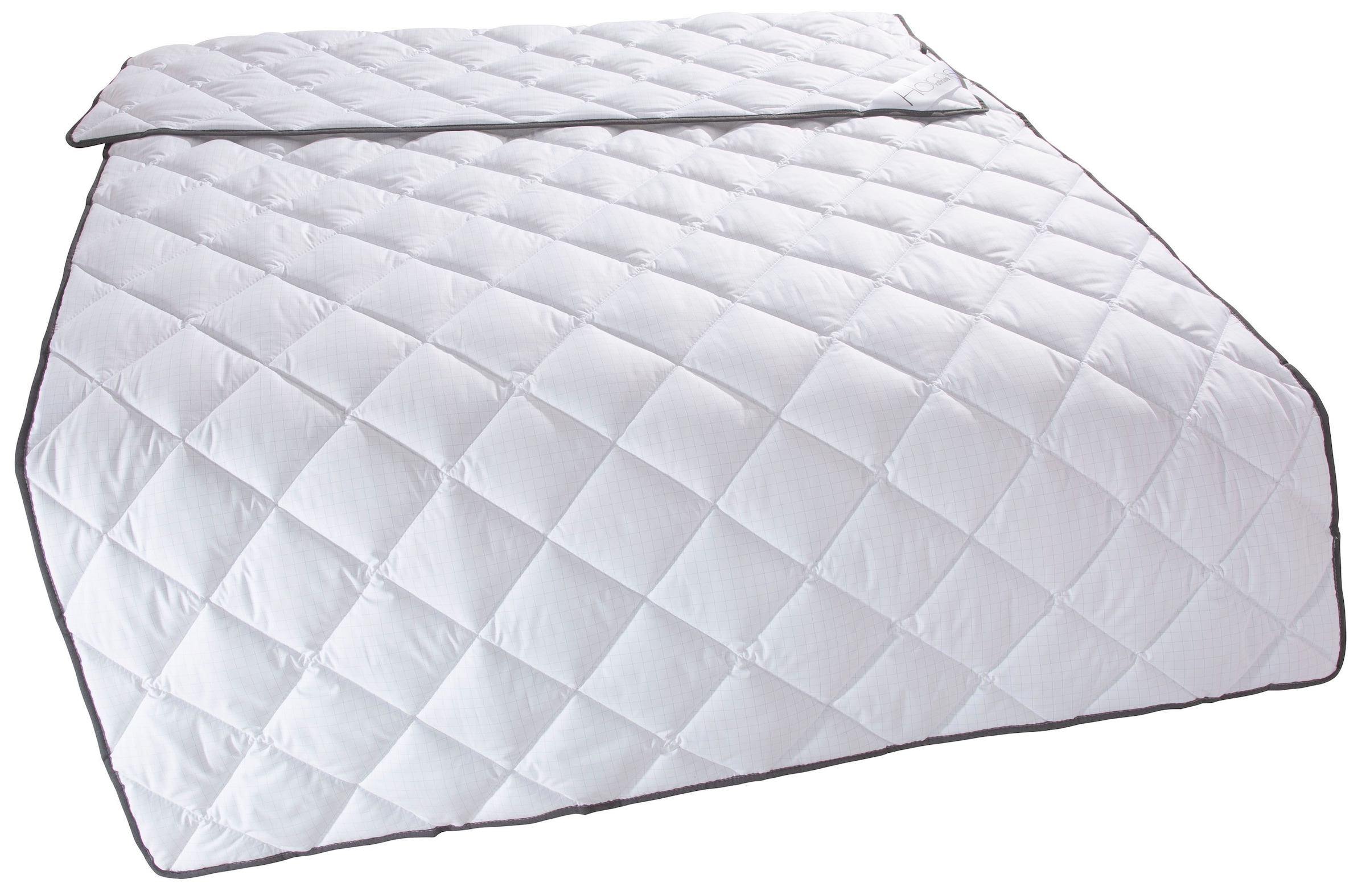 Home affaire Microfaserbettdecke »Murau, Bettdecke 135x200 cm, 155x220 cm mit antistatischer Wirkung«, leicht, Füllung Polyester, Bezug Microfaser Carbon, (1 St.), Bettdecken, Sommer, Winter, 4-JZB, Decke mit Blauen Engel zertifiziert