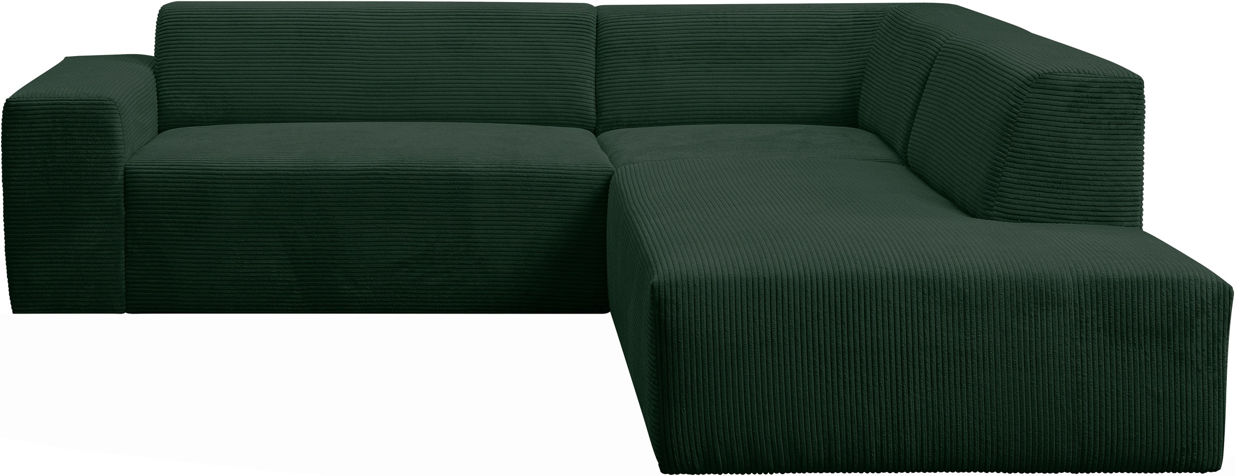 WERK2 Ecksofa »Zeus-M, tolles Sofa mit schönen Details, L-Form«, Curvy Tren günstig online kaufen