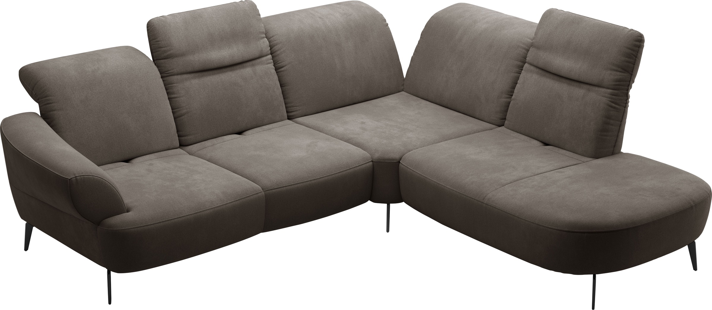 sit&more Ecksofa »Dance«, inkl.System Click&Seat und Sitztiefenverstellung