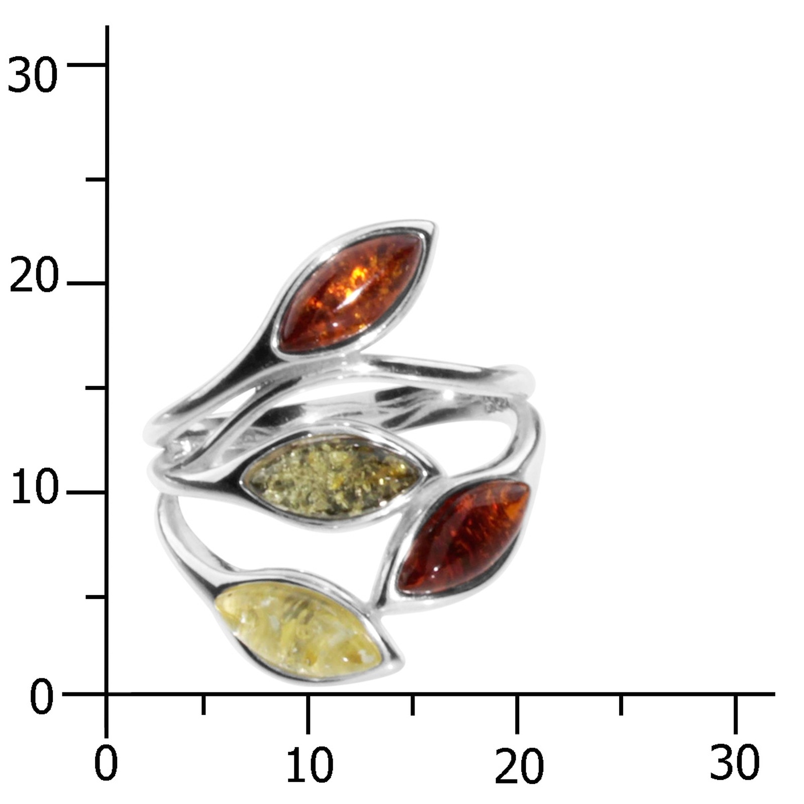 OSTSEE-SCHMUCK Fingerring »Ostsee-Schmuck Ring Smilla-Lotta Ring Smilla-Lotta«, (1 tlg.)