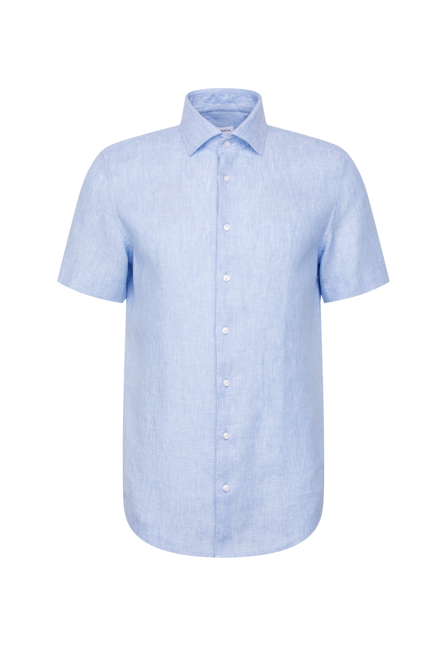 seidensticker Leinenhemd »Schwarze Rose« Shaped 1/2 Kentkragen Uni