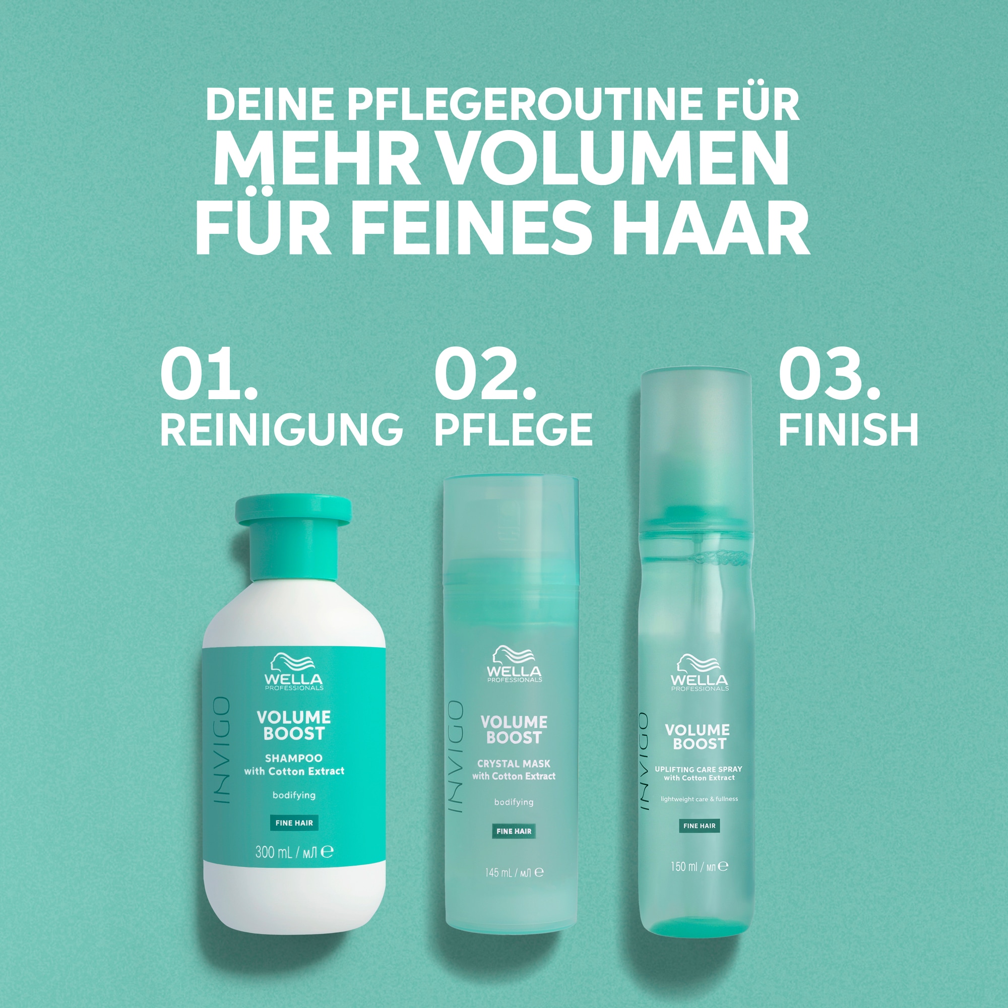 Wella Professionals Haarshampoo »Volume Boost Shampoo (Fine Hair)« mehr Volumen, pflegend, ultimativer Glanz, perfekt für feines Haar