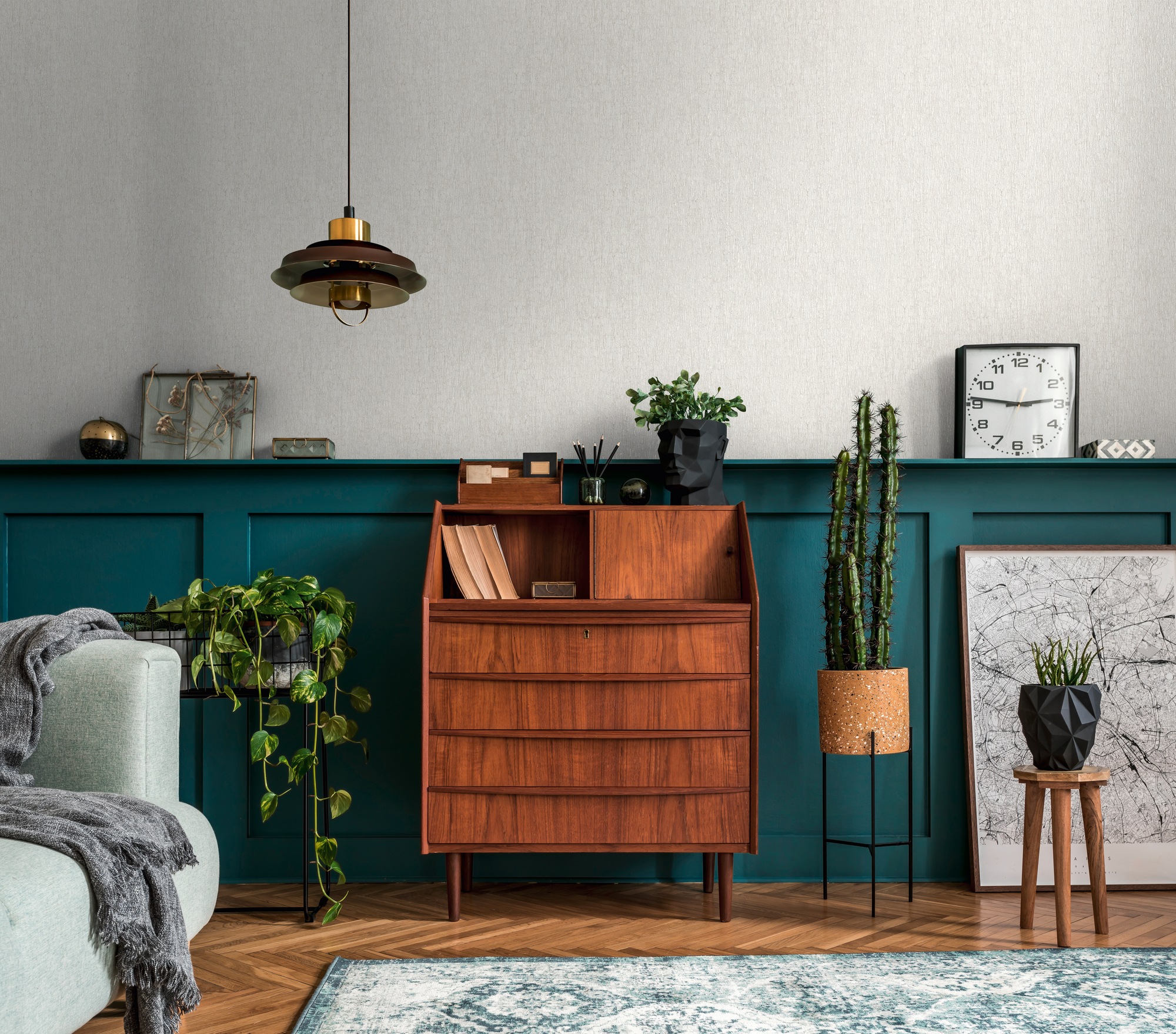 living walls Vliestapete »Smart«, leicht glänzend, Vliestapete Steintapete für Schlafzimmer Küche Wohnzimmer Stein-Optik