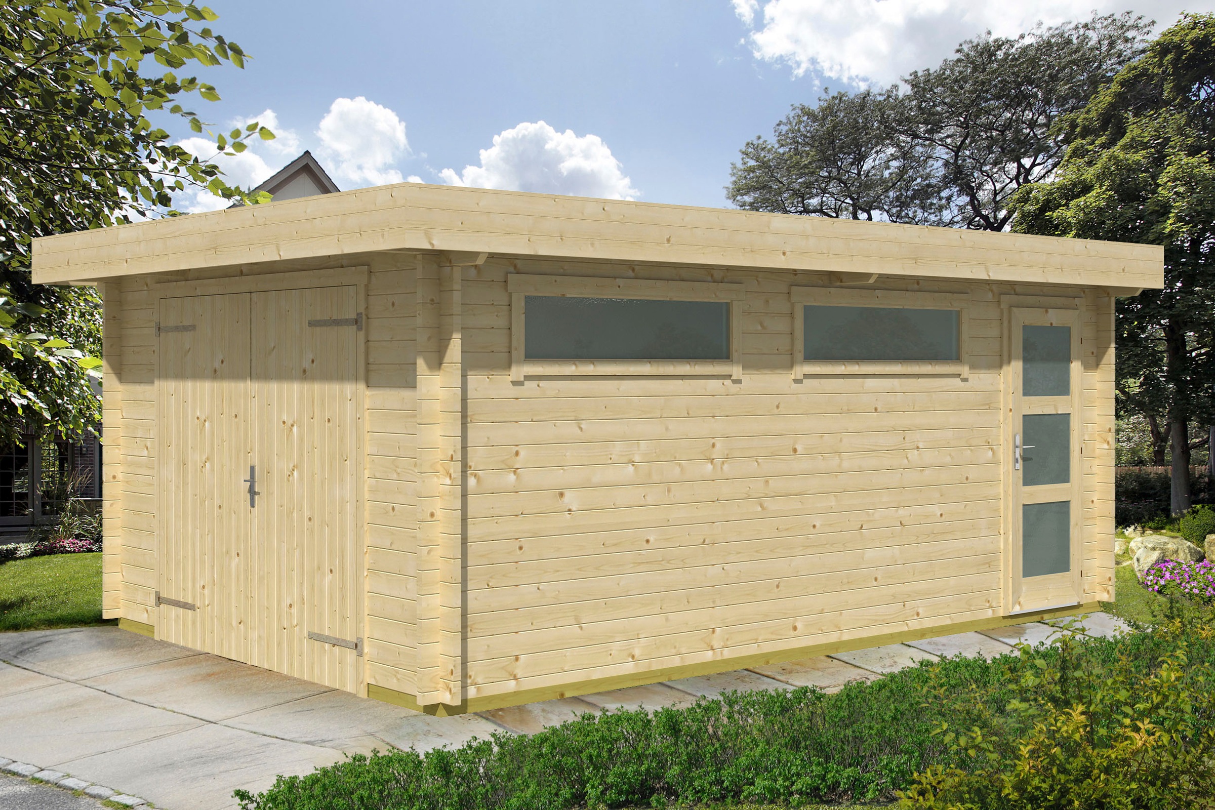 LASITA MAJA Garage »Canberra«, (Set, Mit zusätzliche Eingang), Garage + Hol günstig online kaufen