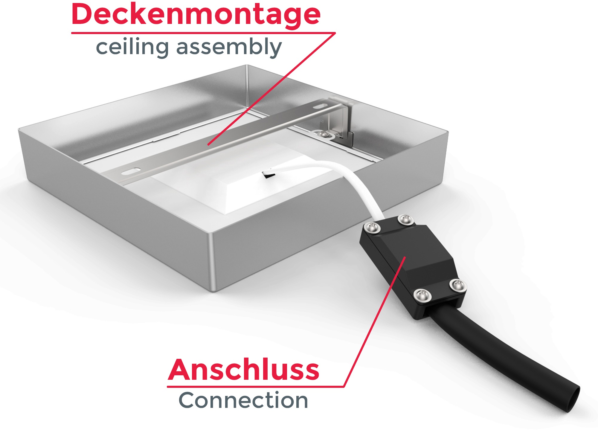 B.K.Licht LED Aufbaustrahler »Garnet«, 1 flammig, Leuchtmittel LED-Board | LED fest integriert, LED Unterbauleuchte Panel 12W Aufbauleuchte Lampe Aufputzspot