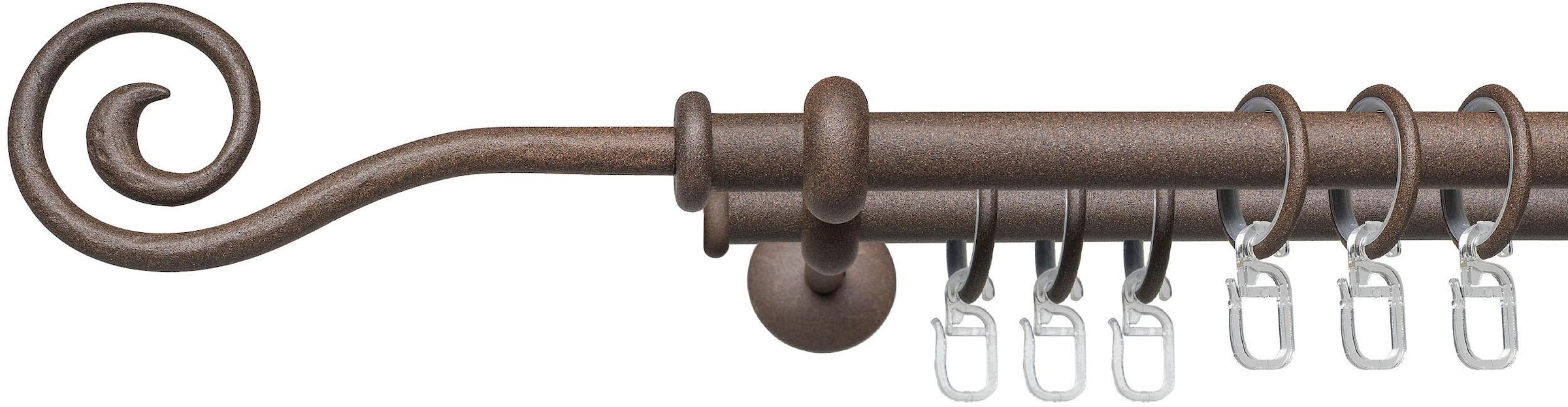 Liedeco Gardinenstange »Esp Spirale« Ø 16 mm 2 läufig-läufig Fixmaß 2-läufi günstig online kaufen