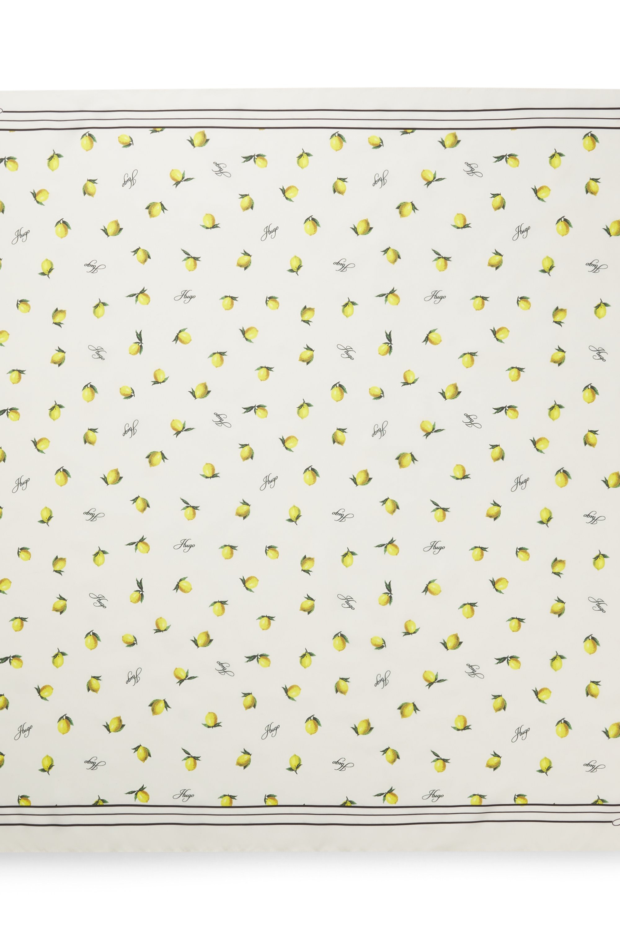 HUGO Halstuch »Auraize 90*90« mit Print und HUGO Schriftzug