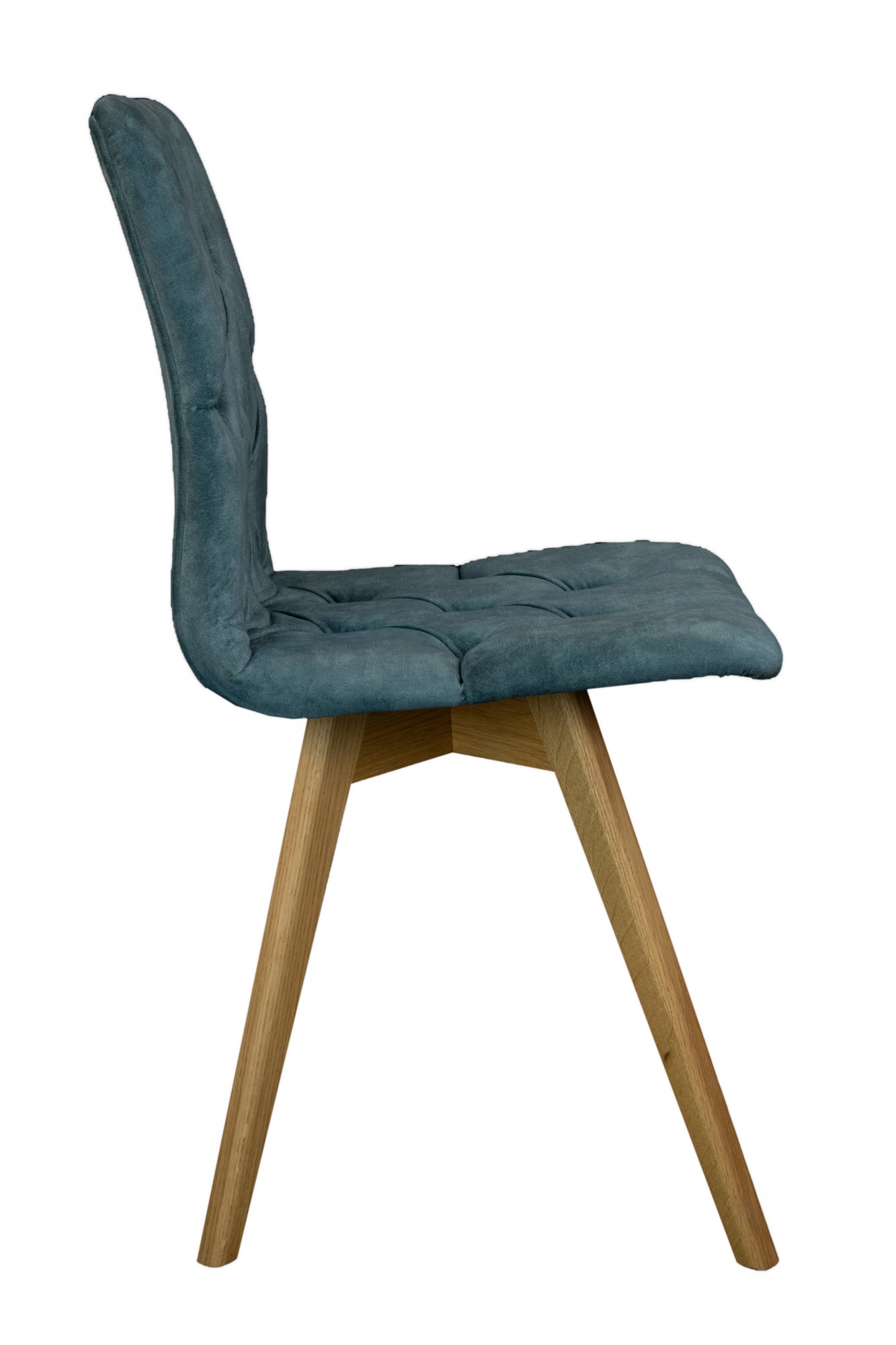 andas Esszimmerstuhl »Rania«, (Set), 2 St., Samtvelours, Massivholzgestell, mit Knopfheftung