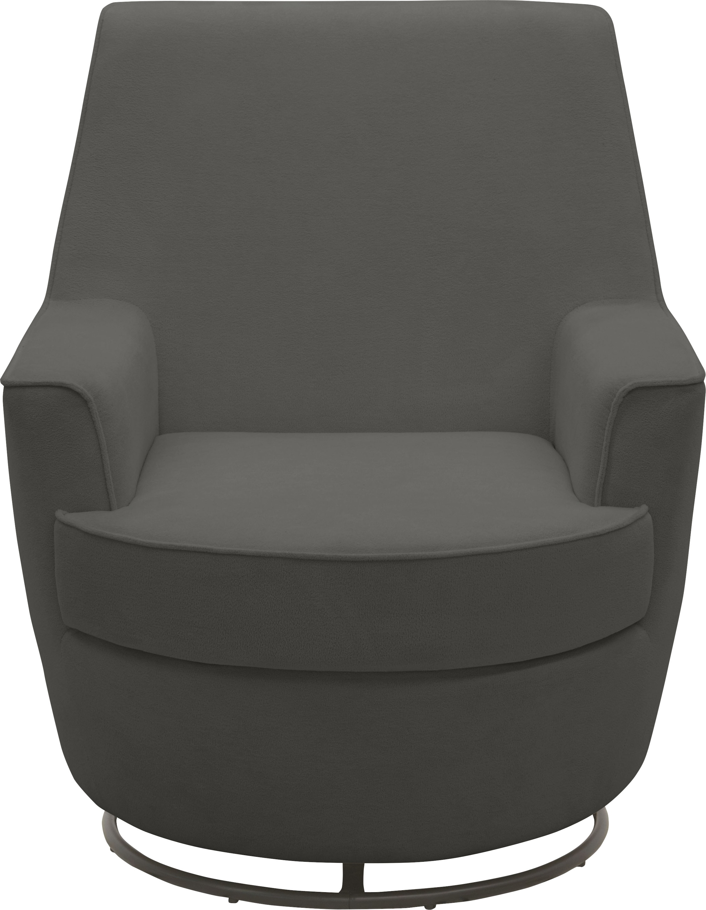 INOSIGN Drehsessel »HETTY, Drehsessel mit Wippfunktion und Hocker; Lesesessel, Armsessel«, (Set, 2 St.), mit Dreh/Wippfunktion, mit Federkern, in Cord und Microfaser