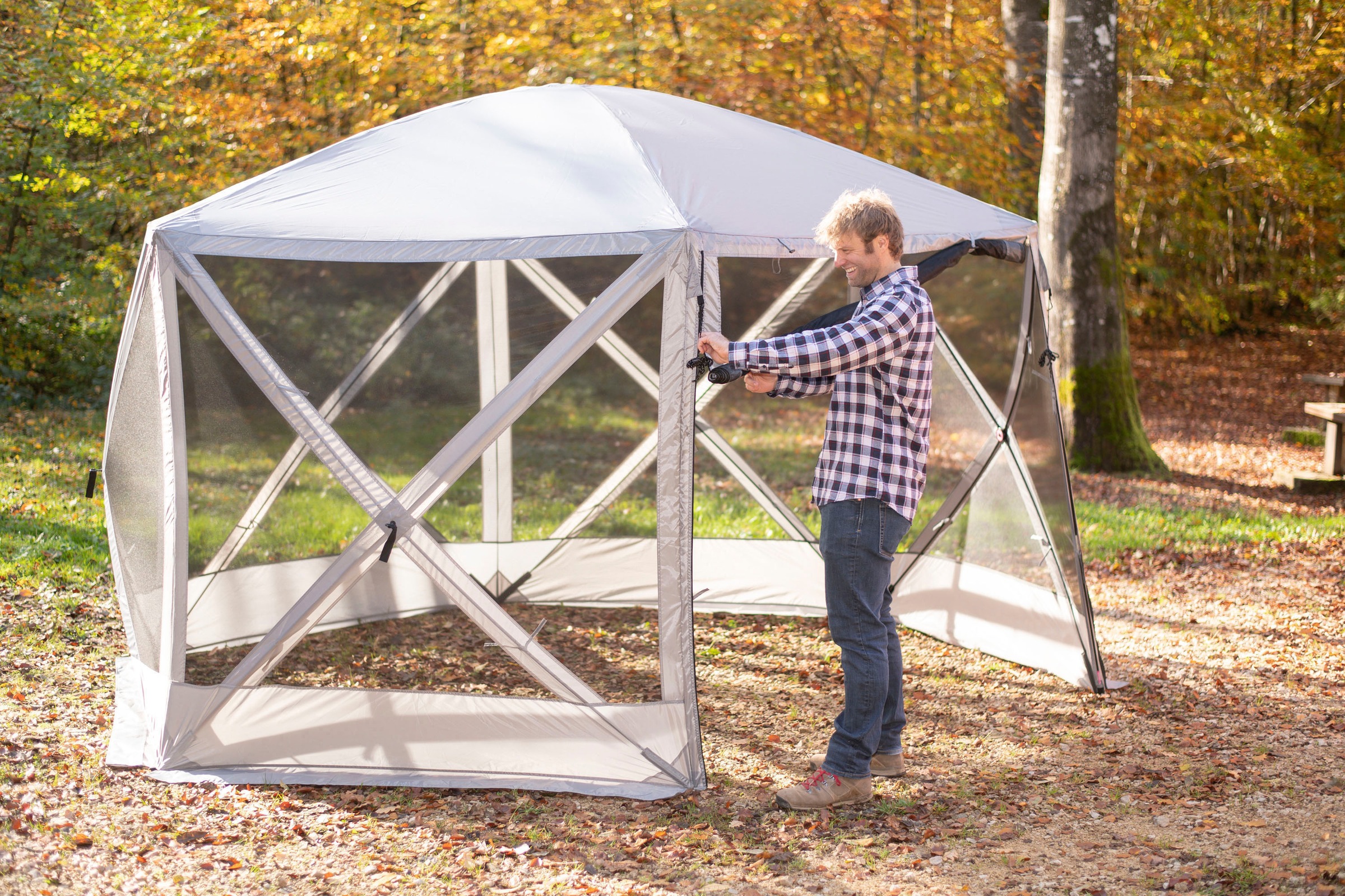 WESTMANN Pavillon »Camping-Pavillon«, inkl. Tragetasche und Erdanker, UPF-50+