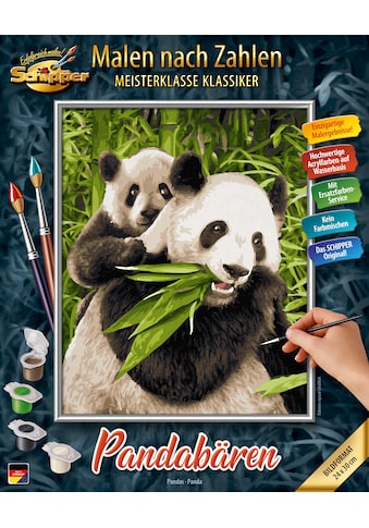 Malen nach Zahlen »Meisterklasse Klassiker - Pandabären«