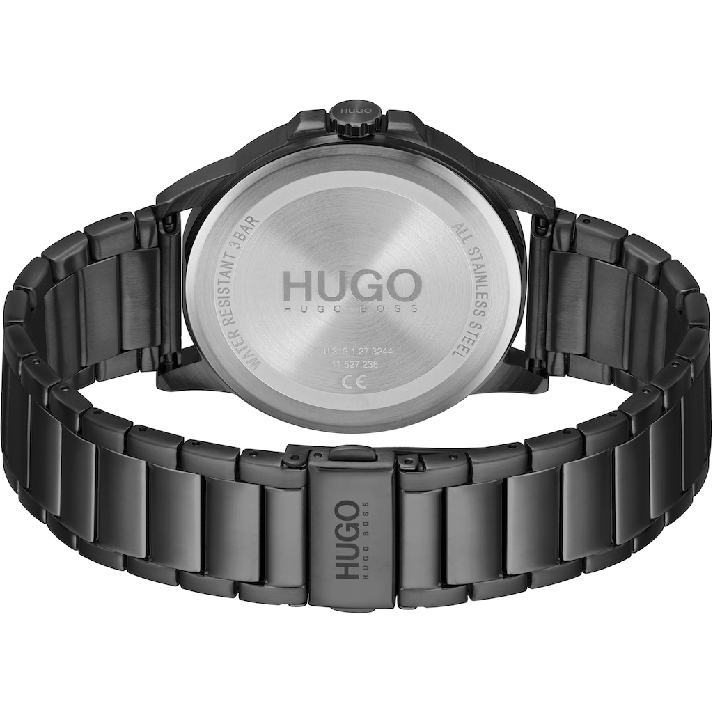 HUGO Quarzuhr »#FIRST, 1530187«, Armbanduhr, Herrenuhr, Mineralglas, anlog