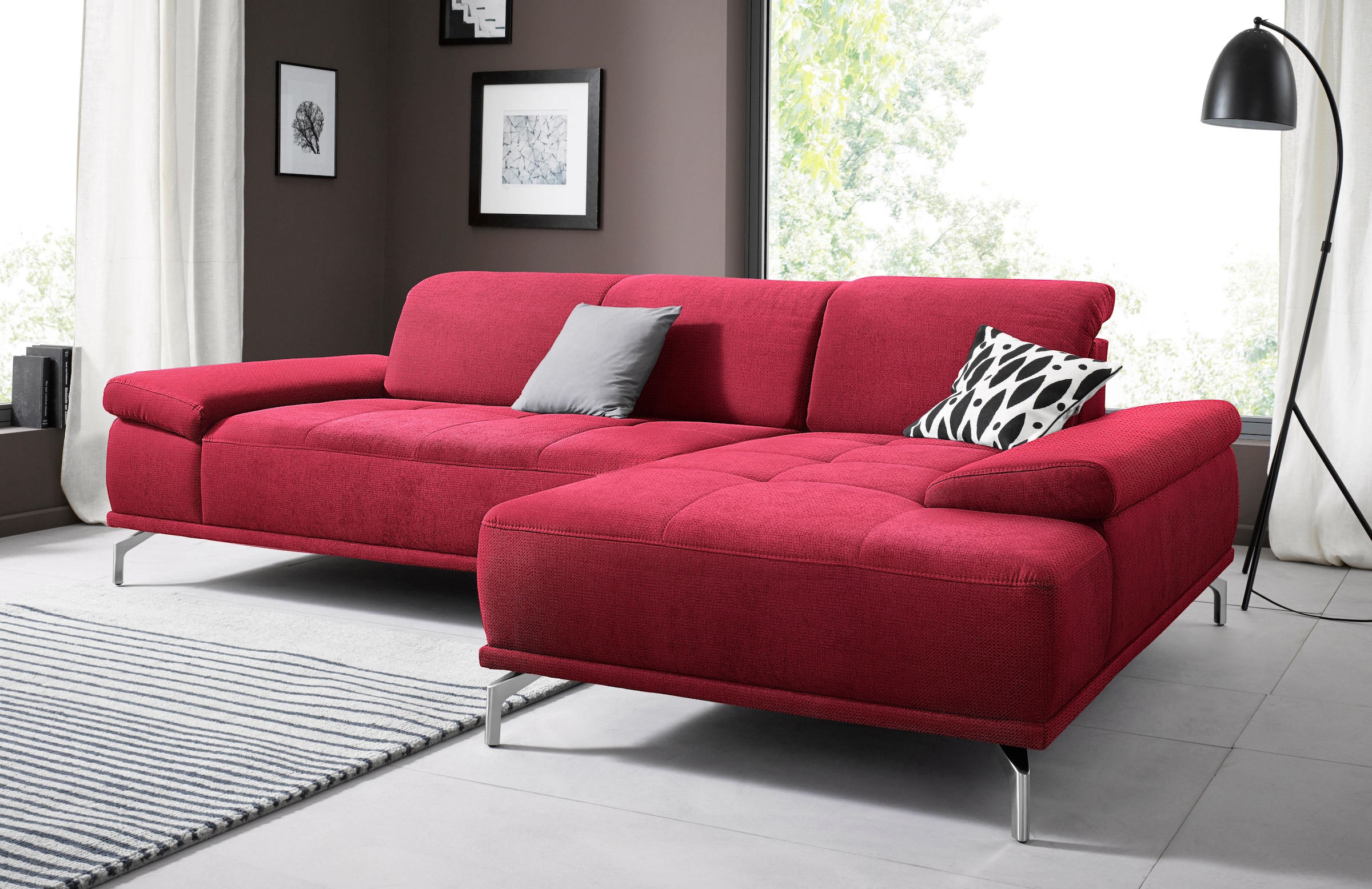 Places of Style Ecksofa »Caluna«, Inkl.Sitztiefenverstellung günstig online kaufen