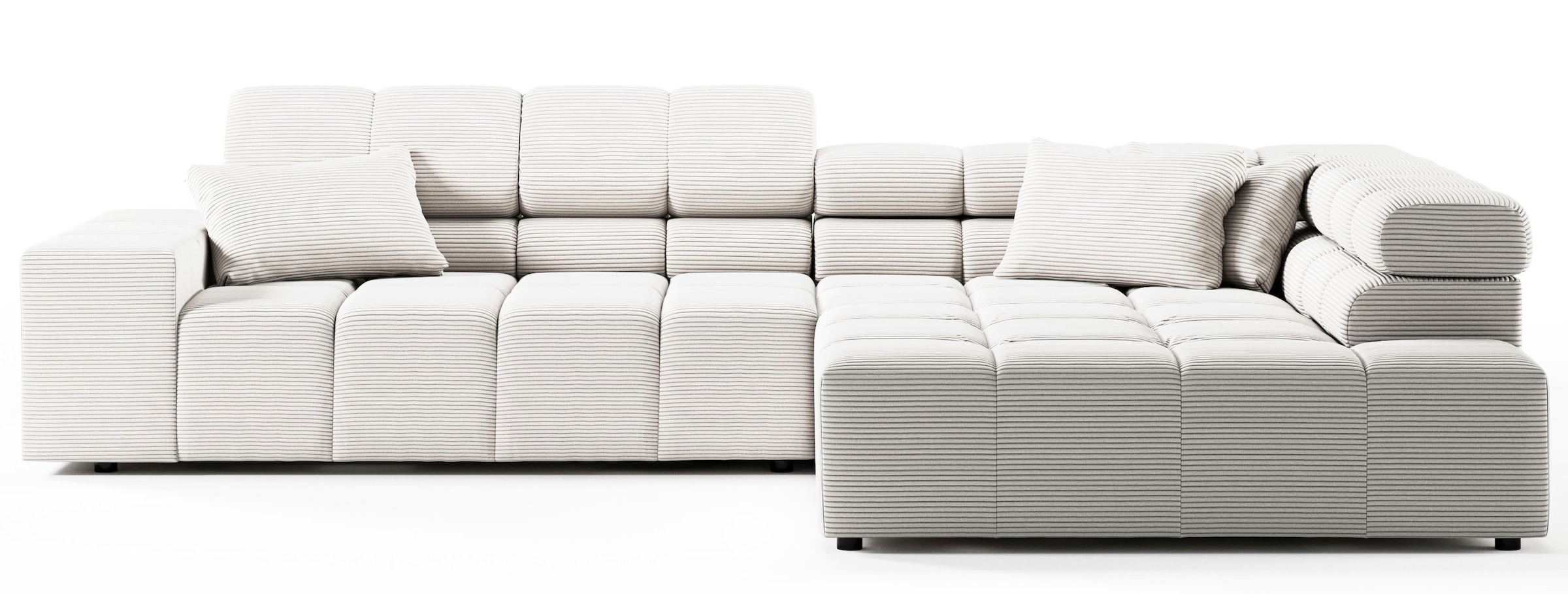 INOSIGN Ecksofa »Ancona incl. Kopfteilverstellung, OTTOs Choice, Breite 319cm, L-Form«, wahlweise motorische Sitztiefenverstellung, auch in Cord + Easy Care