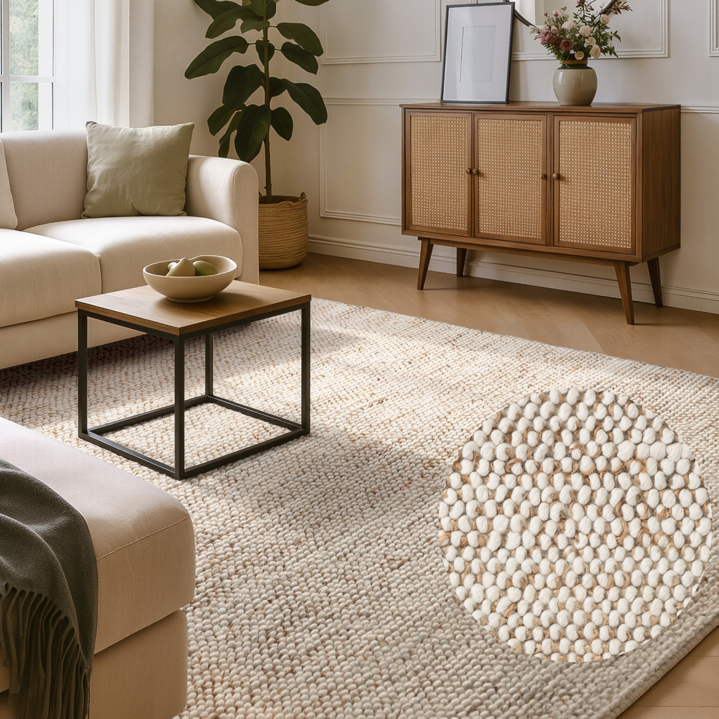 Villeroy & Boch Teppich »Peas« rechteckig 18 mm Höhe Handgewebt, Bouclé, Wo günstig online kaufen