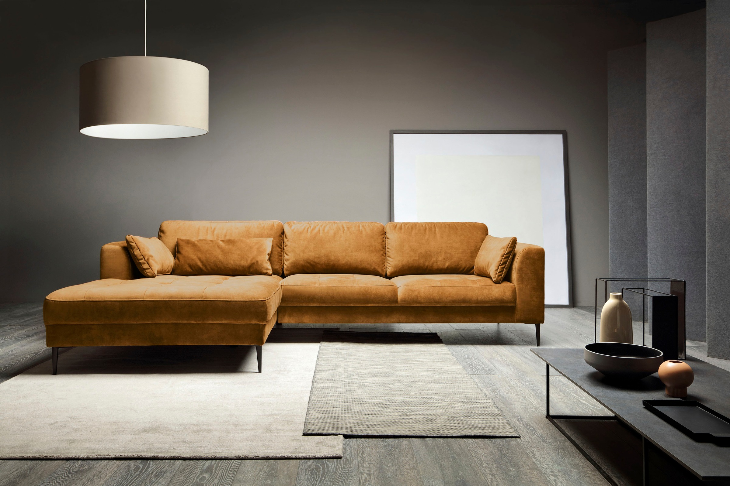 TRENDMANUFAKTUR Ecksofa »Luzi, wahlweise mit Schlaffunktion & Bettkasten. O günstig online kaufen