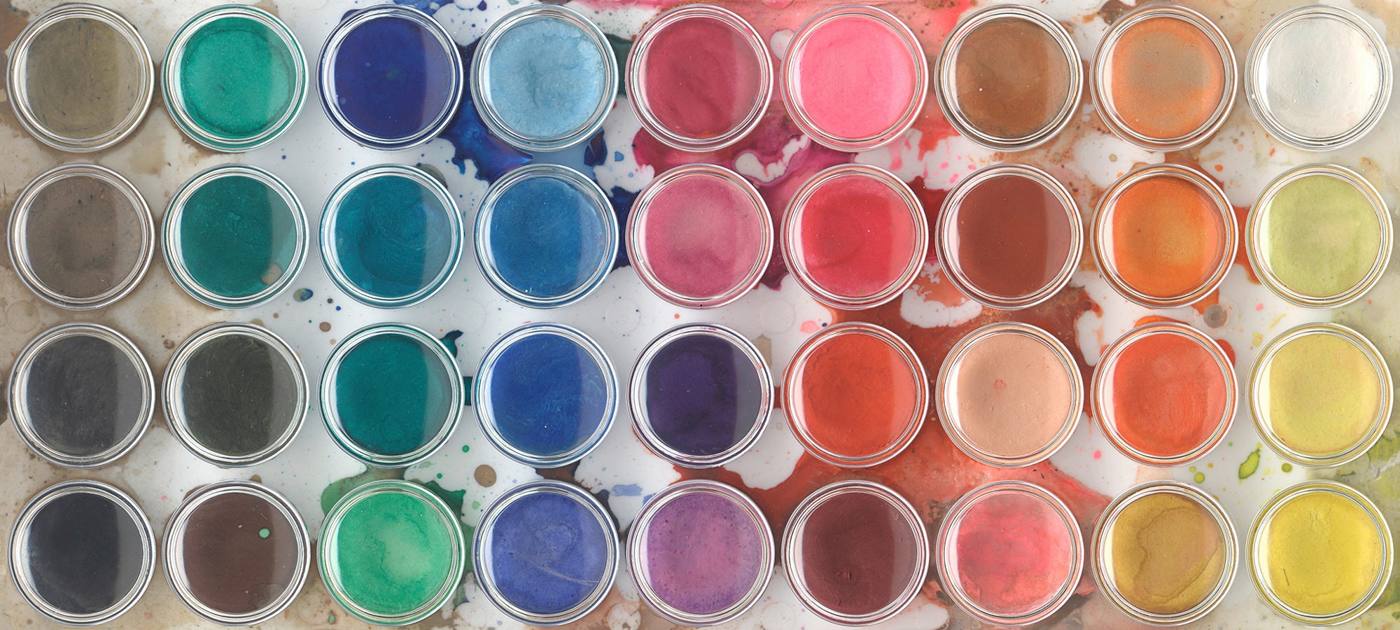 Architects Paper Fototapete »Atelier 47 Paint box 1« abstrakt glatt Vlies, günstig online kaufen