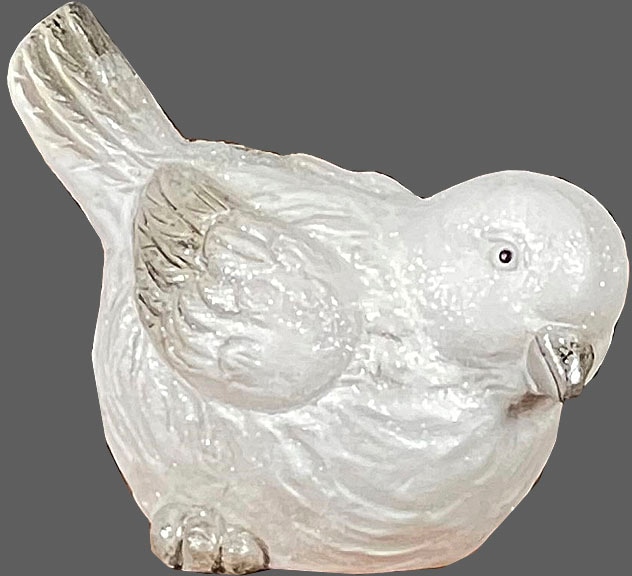 Raten Weihnachtsfigur 15 HOMECOLLECTION »Tierfigur, glitzernd, Dekofigur cm HOSSNER auf ca. - bestellen Vogel«, Höhe