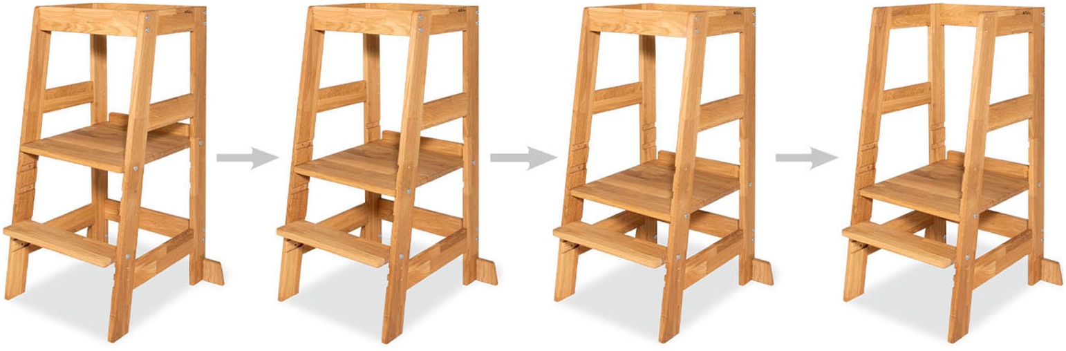 Pinolino® Stehhilfe »Lernturm Fino, Eiche geölt«