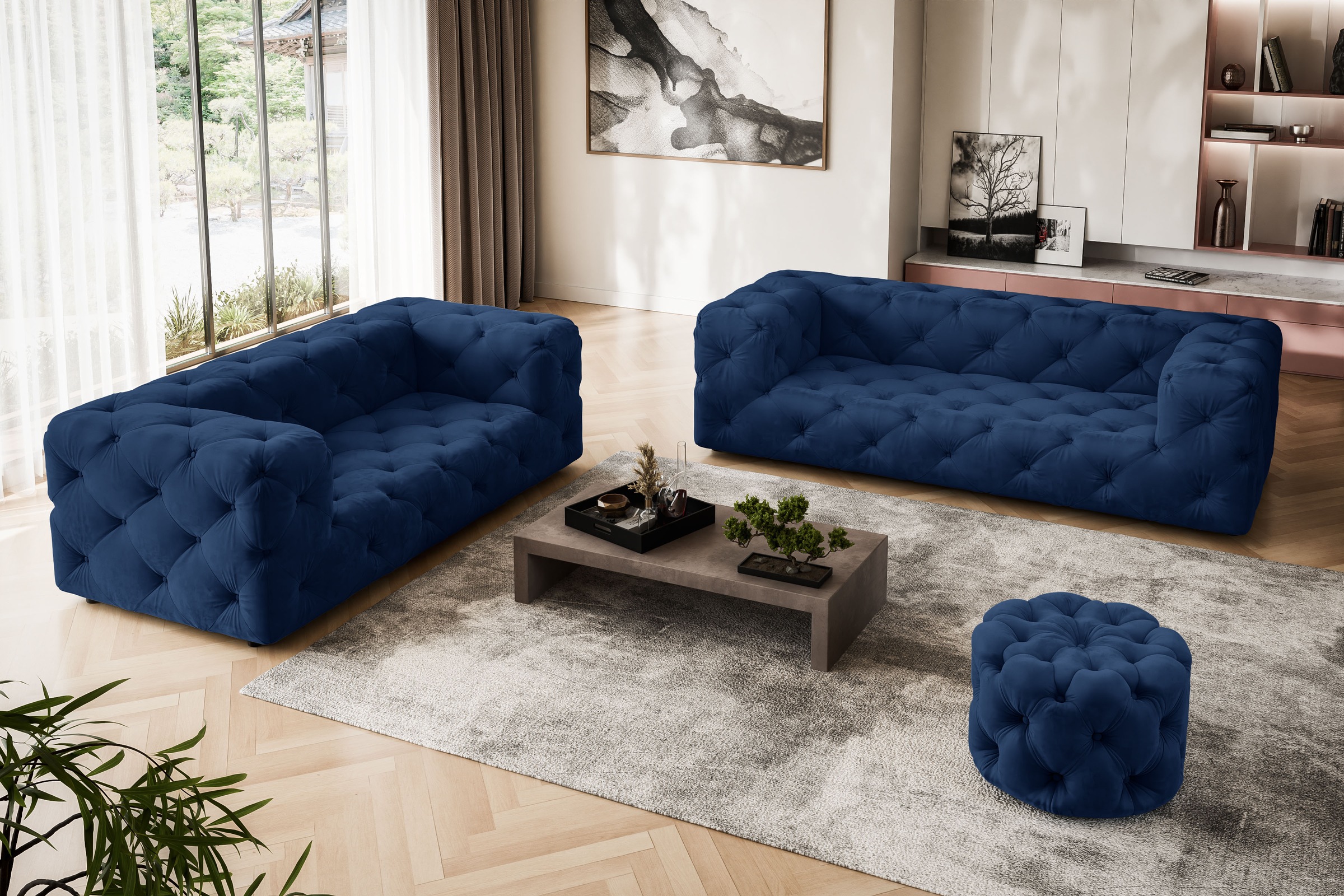 Home affaire 2-Sitzer »FOLLINA« 2-Sitzer Sofa mit klassischer Chesterfield- günstig online kaufen