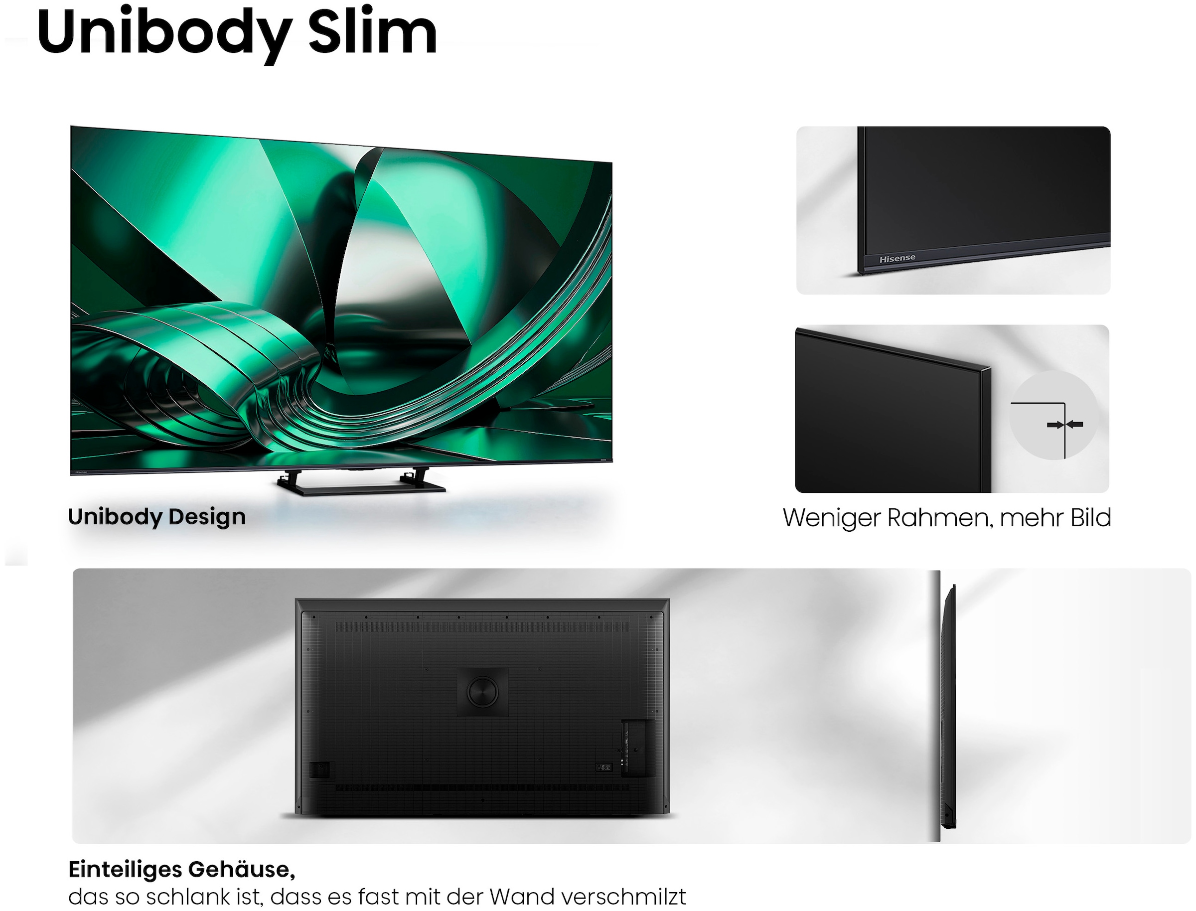 Hisense QLED-Fernseher »65U7DSE« 164 cm/65 ″ Smart-TV