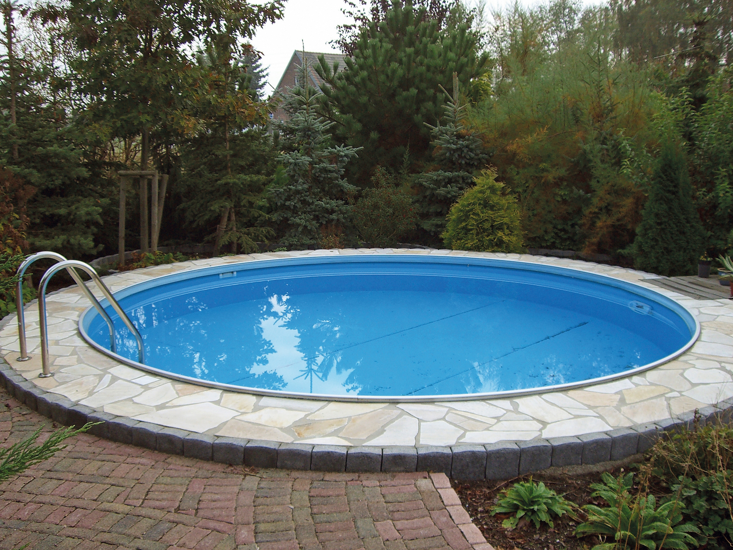 my POOL BWT Rundpool »PREMIUM inkl. umfangreichem Zubehör«, (Komplett-Set, 7 tlg.), Höhe 120 cm, in verschiedenen Größen erhältlich