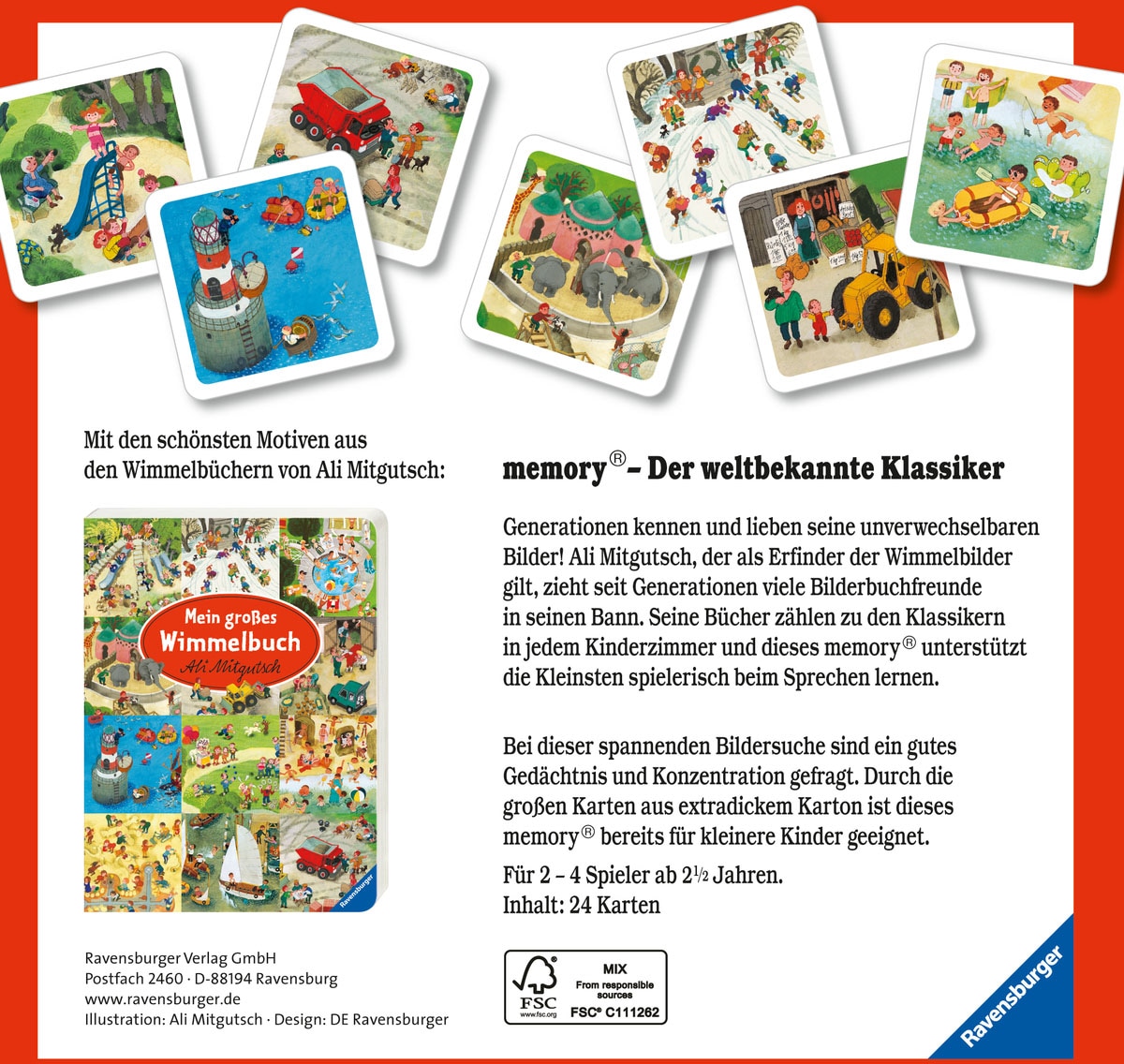 Ravensburger Spiel »Meine schönsten Wimmelbilder memory®«, Made in Europe