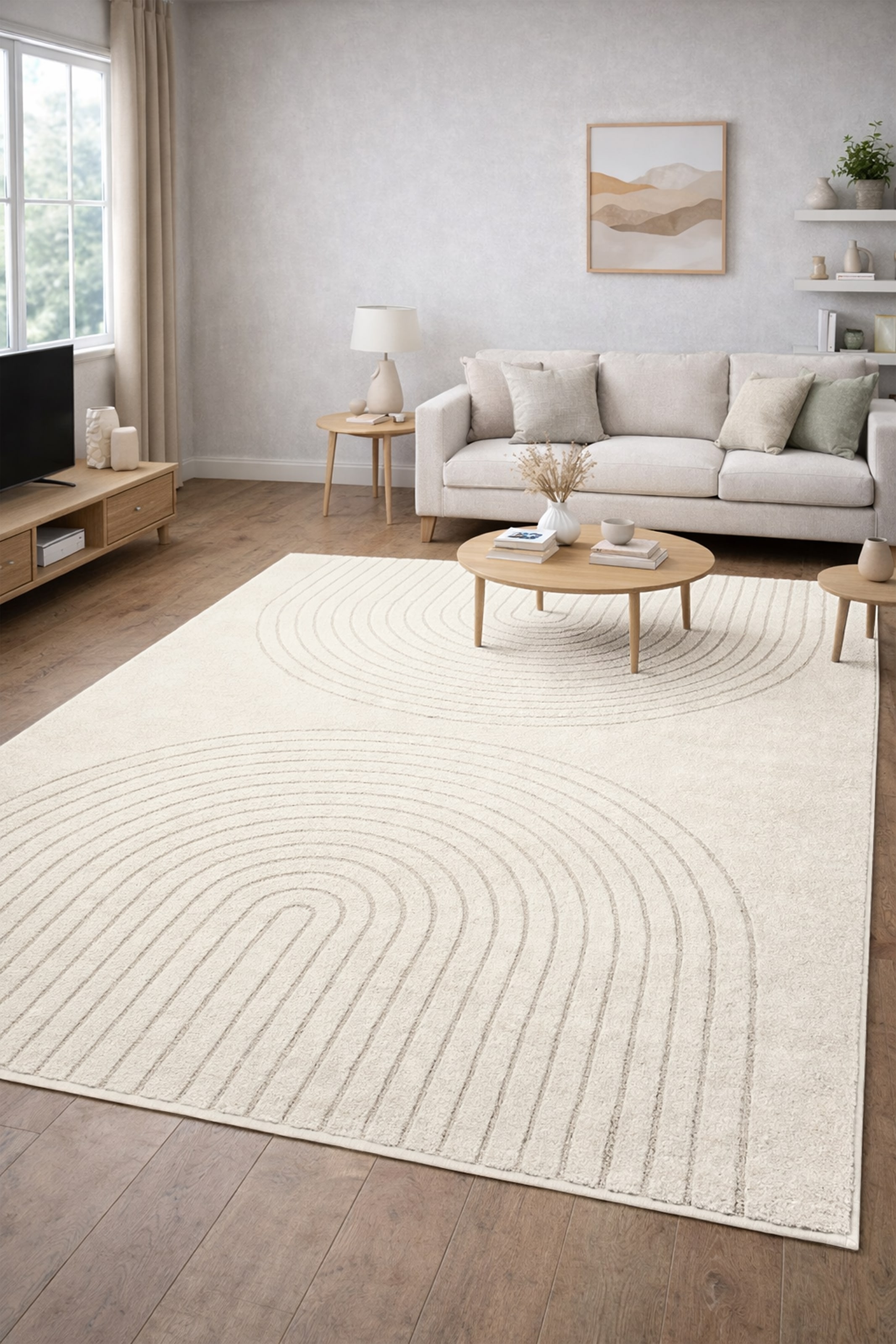merinos Teppich »Eclipse« rechteckig 14 mm Höhe moderner Wohnzimmer Teppich, geometrisches Design